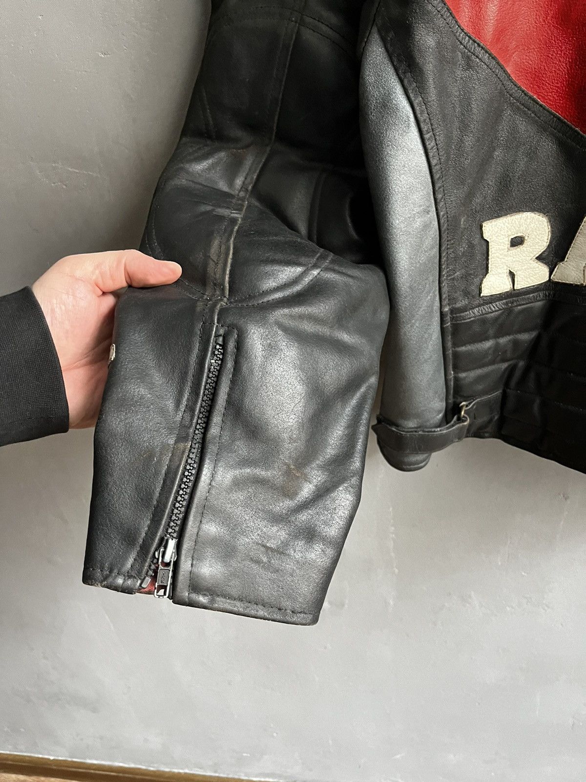 Vintage Honda Racing CBR Leather Jacket RARE ALL BLACK Size US M / EU 48-50 / 2 - 16 Thumbnail