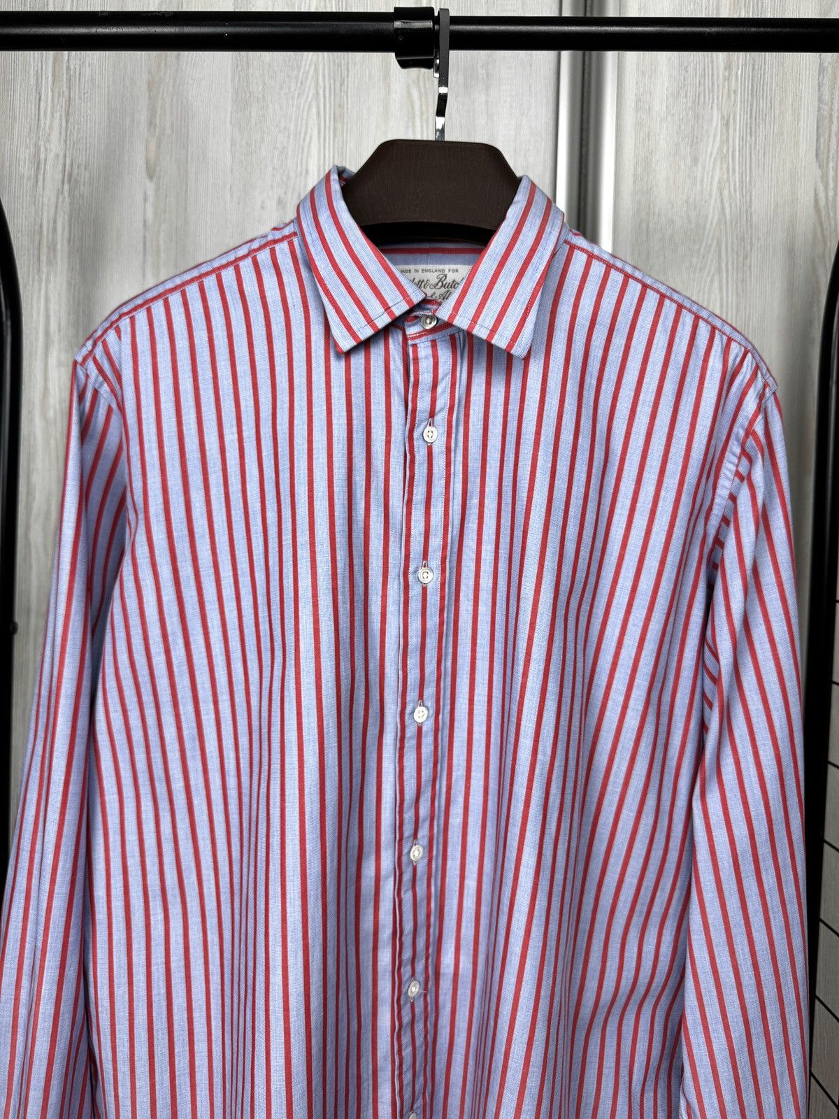 Other Bartlett & Butcher of Alton England made cotton dress shirt Size 42R - 3 Thumbnail