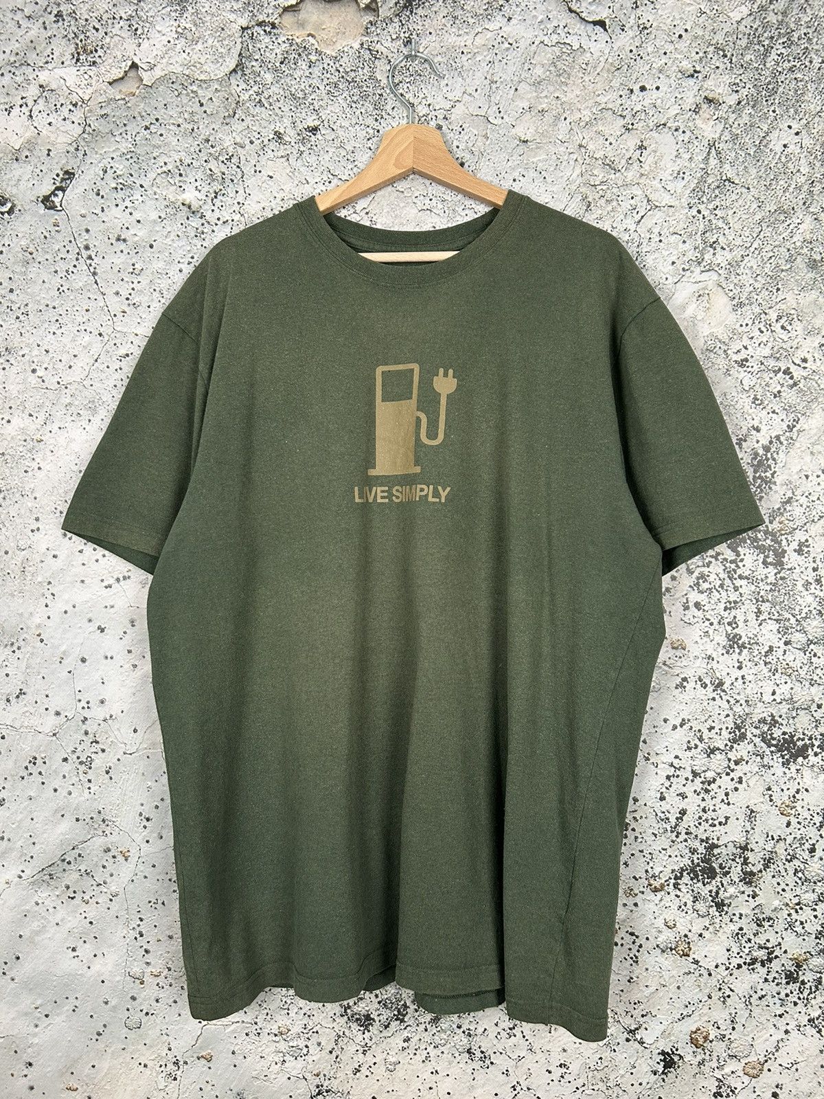 Patagonia Vintage Patagonia Graphic Logo Tee Olive Live Simply Outdoor Size US XL / EU 56 / 4 - 1 Thumbnail