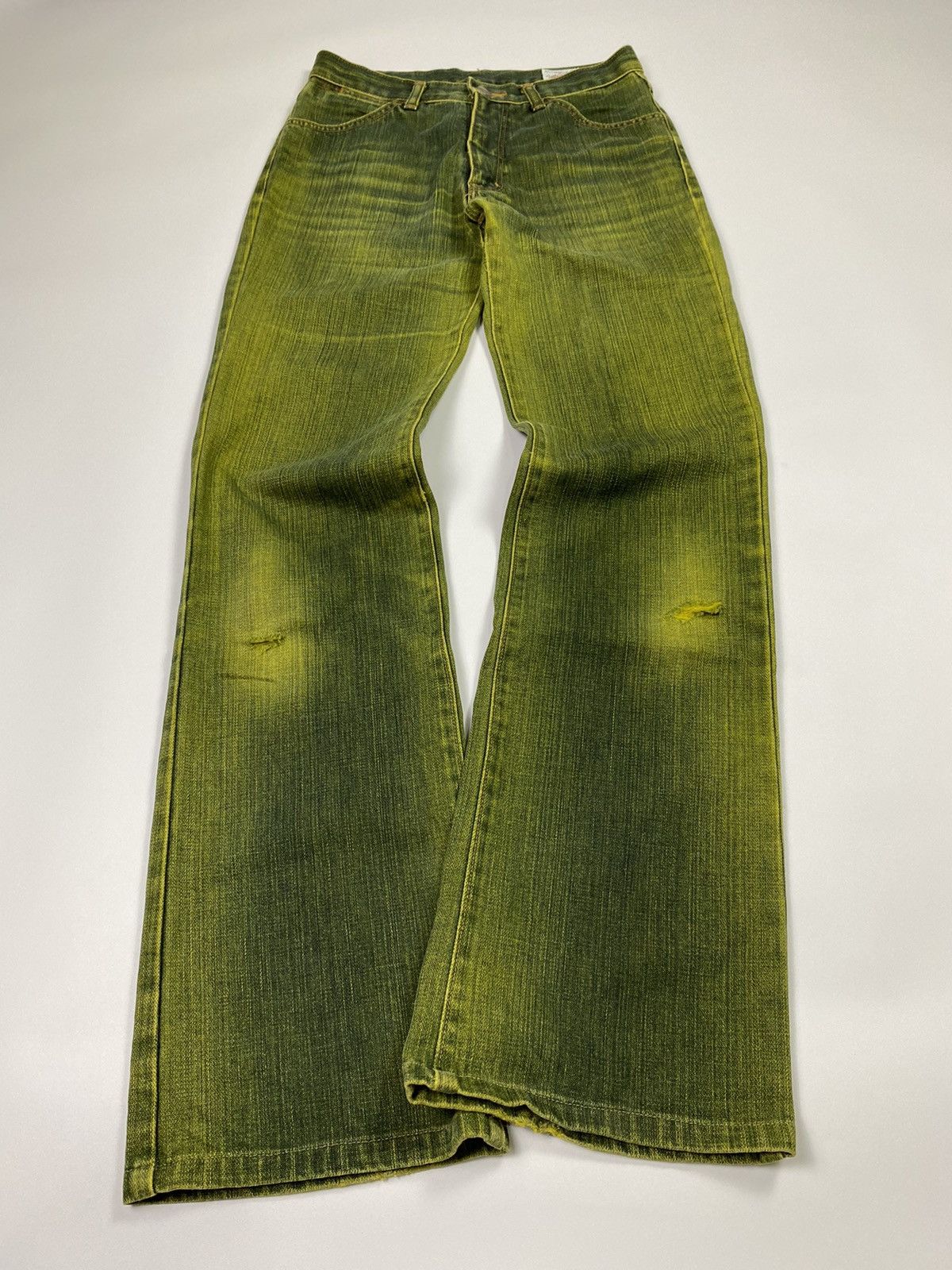 Wrangler Flared bootcut western wrangler green pant Size US 28 / EU 44 - 6 Thumbnail