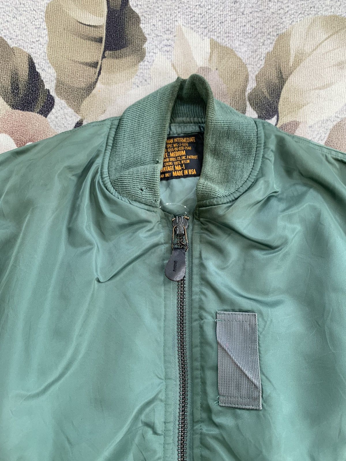 Vintage Vintage MA-1 Usaf Military Bomber Jacket Zip Ideal Usa Size US M / EU 48-50 / 2 - 6 Thumbnail