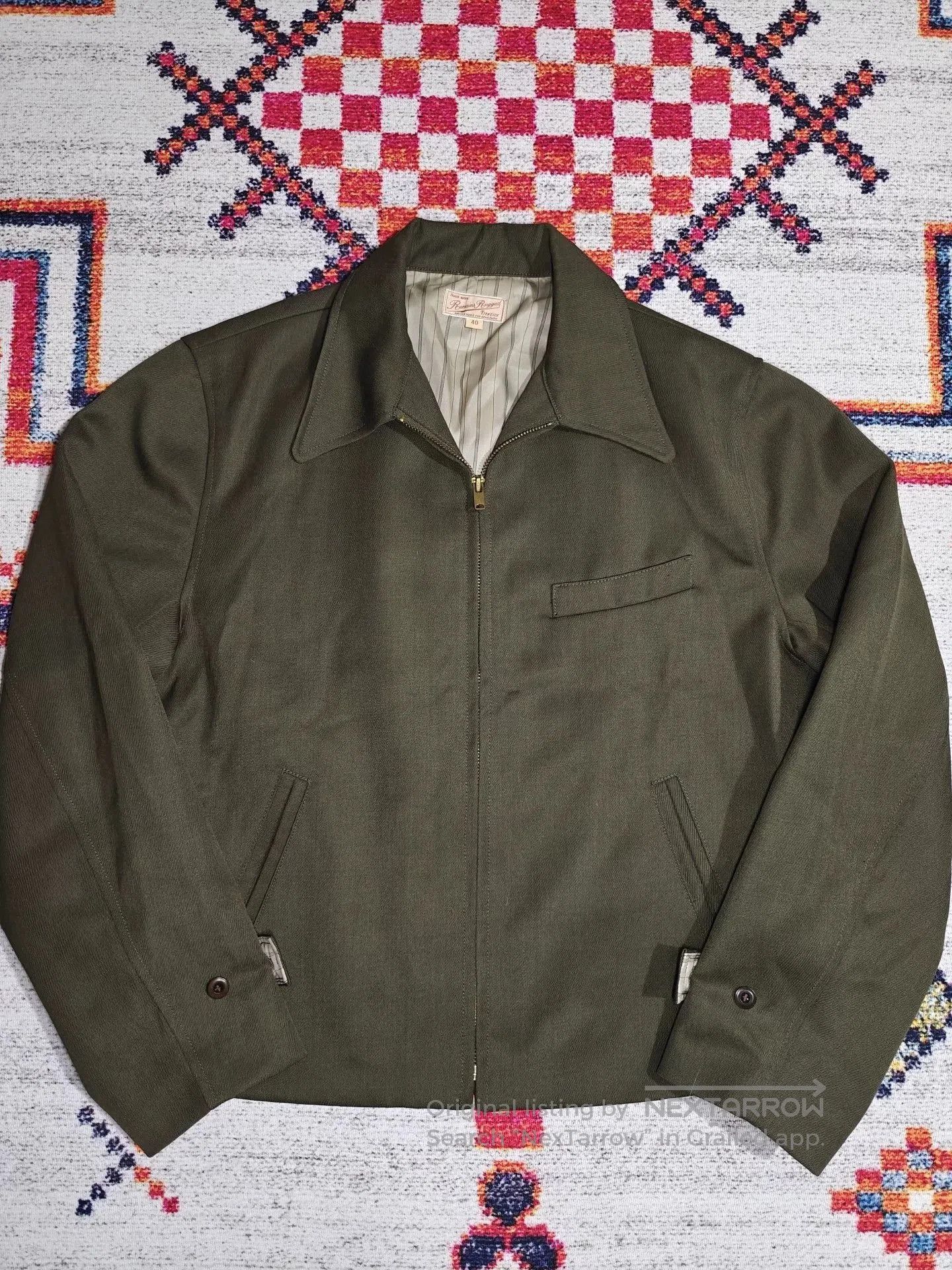 Vintage 1950s American Retro Ranch Wool Jacket. Size US XXS / EU 40 - 5 Thumbnail