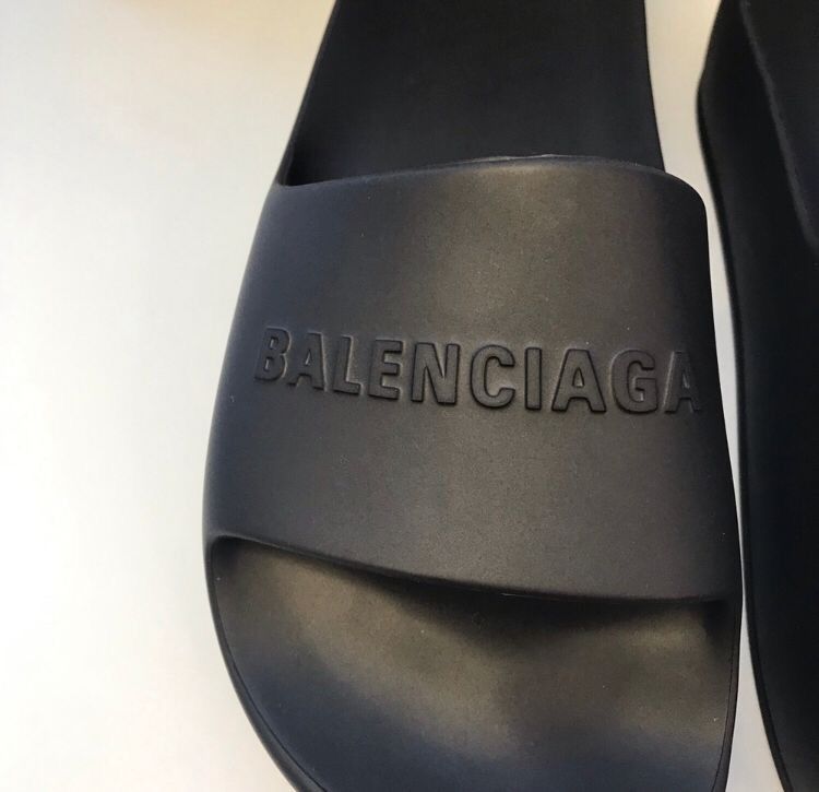 Balenciaga New Balenciaga WOMEN'S CHUNKY SLIDE SANDAL IN BLACK rubber S Size US 10.5 / IT 40.5 - 3 Thumbnail