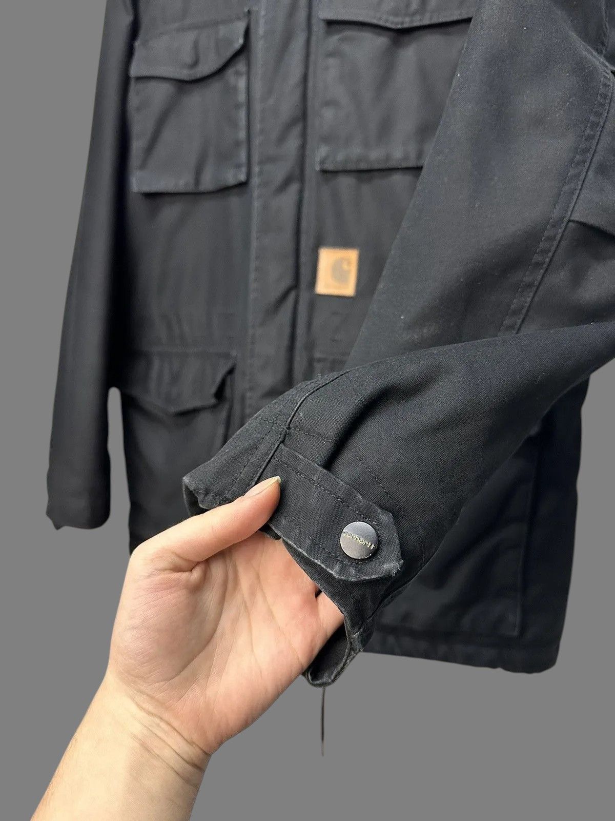 Carhartt Carhartt Black Parka Workwear Jacket Utility 90s Size US L / EU 52-54 / 3 - 6 Thumbnail