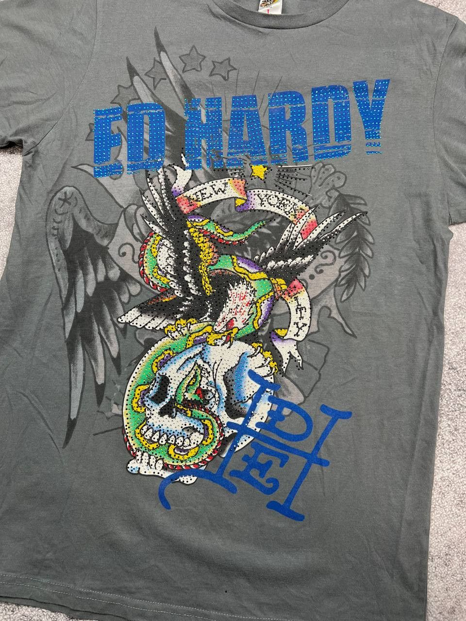 Ed Hardy Ed Hardy New York Y2K T-Shirt Size US L / EU 52-54 / 3 - 4 Thumbnail