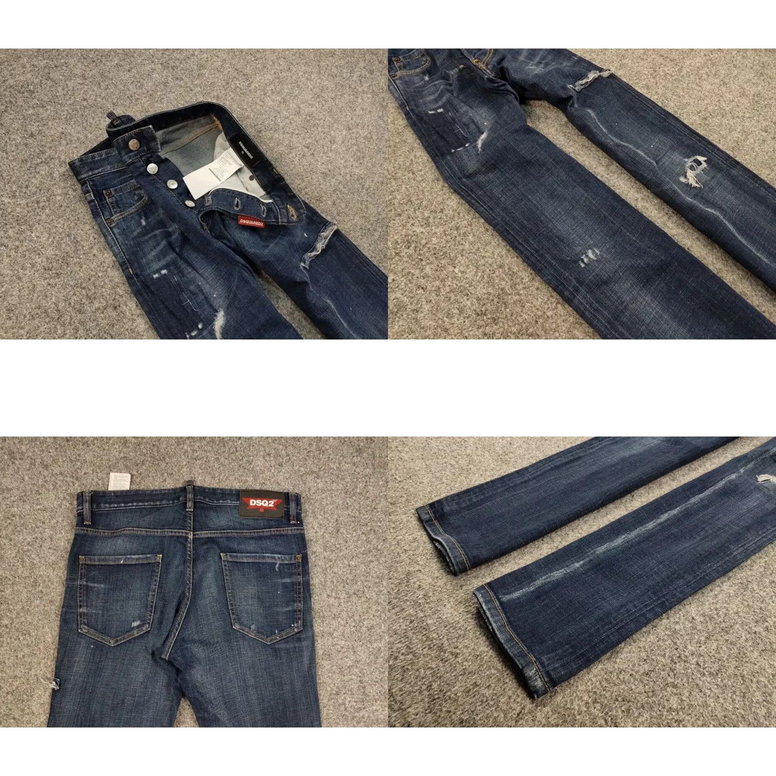 Dsquared2 Dsquared2 Jeans Casual 5-Pocket Denim Slim Fit Blue Men 34 Cotton Blend Vintage No Size US 34 / EU 50 - 8 Thumbnail