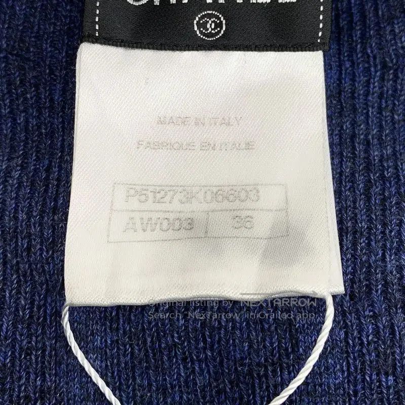 Chanel Chanel Navy Cotton Pullover Sweater for Women . Size XS / US 0-2 / IT 36-38 - 7 Thumbnail
