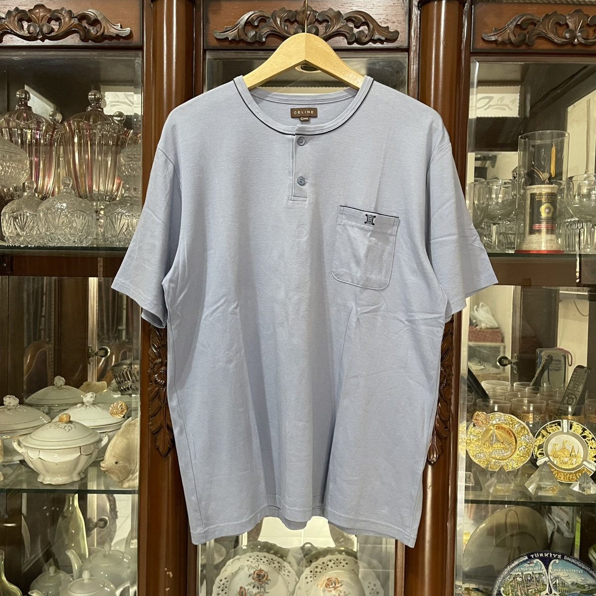 Celine Vintage celine pocket tee Size US L / EU 52-54 / 3 - 1 Thumbnail