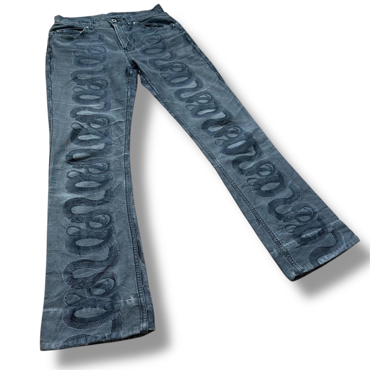 Hysteric Glamour Hysteric Glamour Snake Print Bootcut Pants Size US 26 / EU 42 - 4 Thumbnail