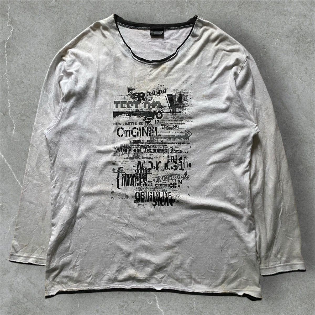 If Six Was Nine × Japanese Brand × Le Grande Bleu (L.G.B.) Vintage branchout poem oversized double layers tee Size US XL / EU 56 / 4 - 1 Thumbnail
