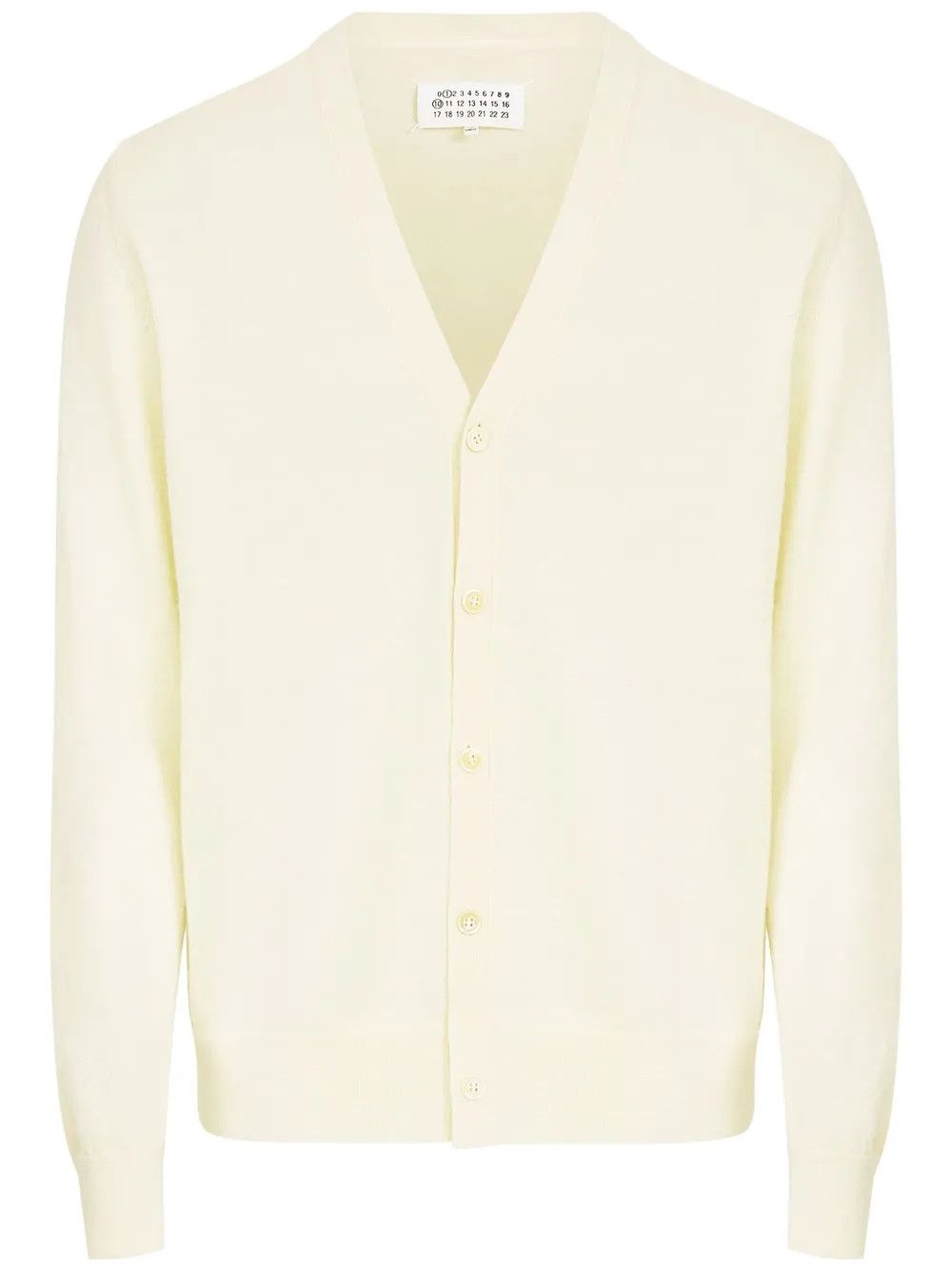 Maison Margiela o1w1db10526 Wool Cardigan in Ecru Size US L / EU 52-54 / 3 - 1 Thumbnail