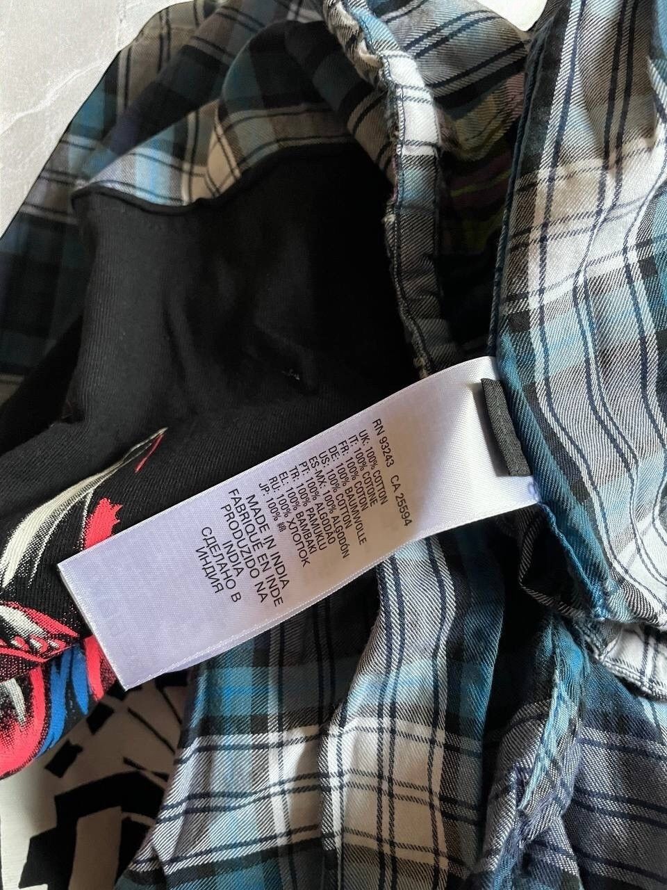 Diesel × Vintage DIESEL PATCHWORK CHECKED Plaid Shirt Artwork y2k Flannel Size US M / EU 48-50 / 2 - 6 Thumbnail