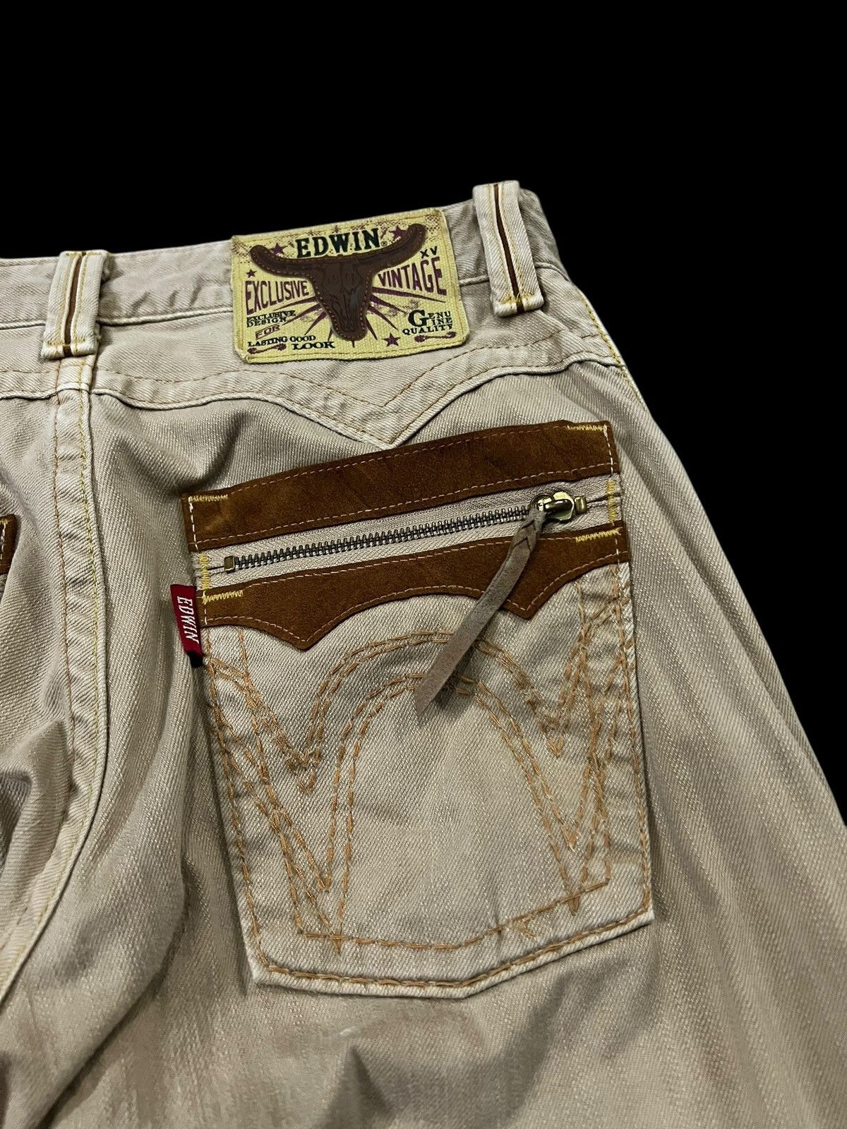 Edwin × If Six Was Nine × Seditionaries FLARE EDWIN EXCLUSIVE VINTAGE BUFFALO HEAD RARE JEANS Size US 31 - 8 Thumbnail