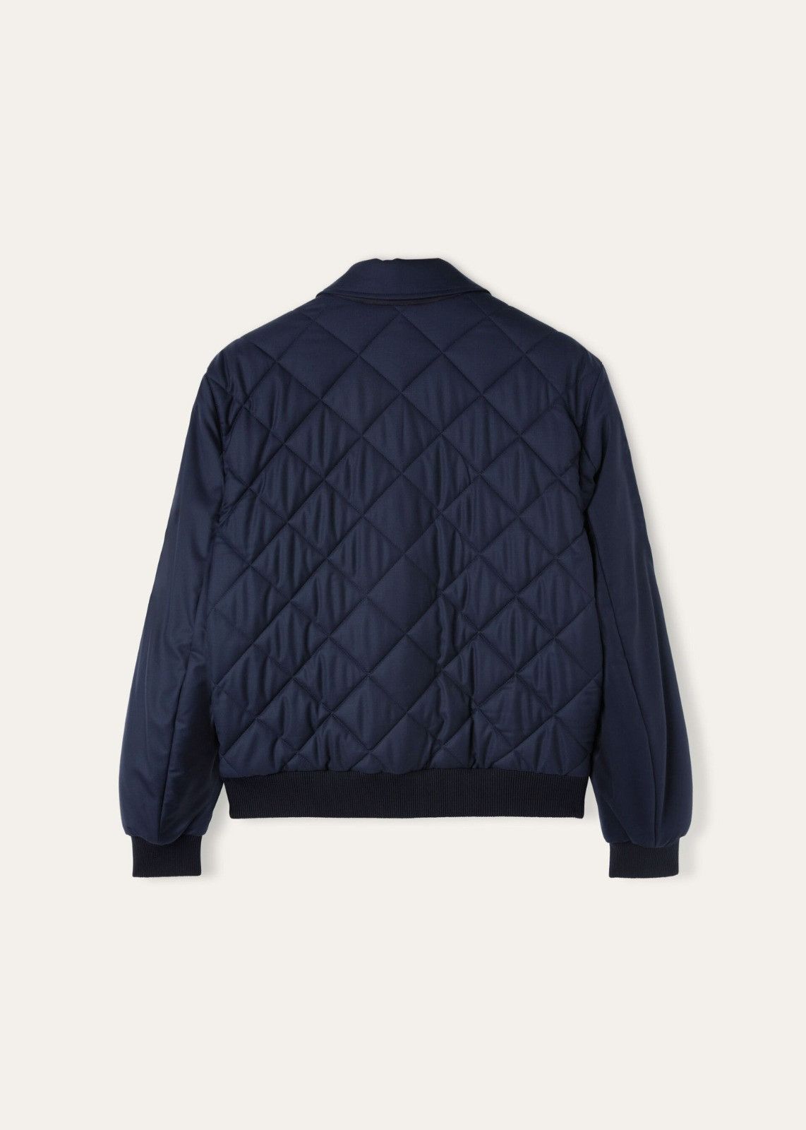 Loro Piana o1srvl11e0125 Ampay Tasmanian Bomber Jacket in Navy Blue Size US M / EU 48-50 / 2 - 2 Thumbnail