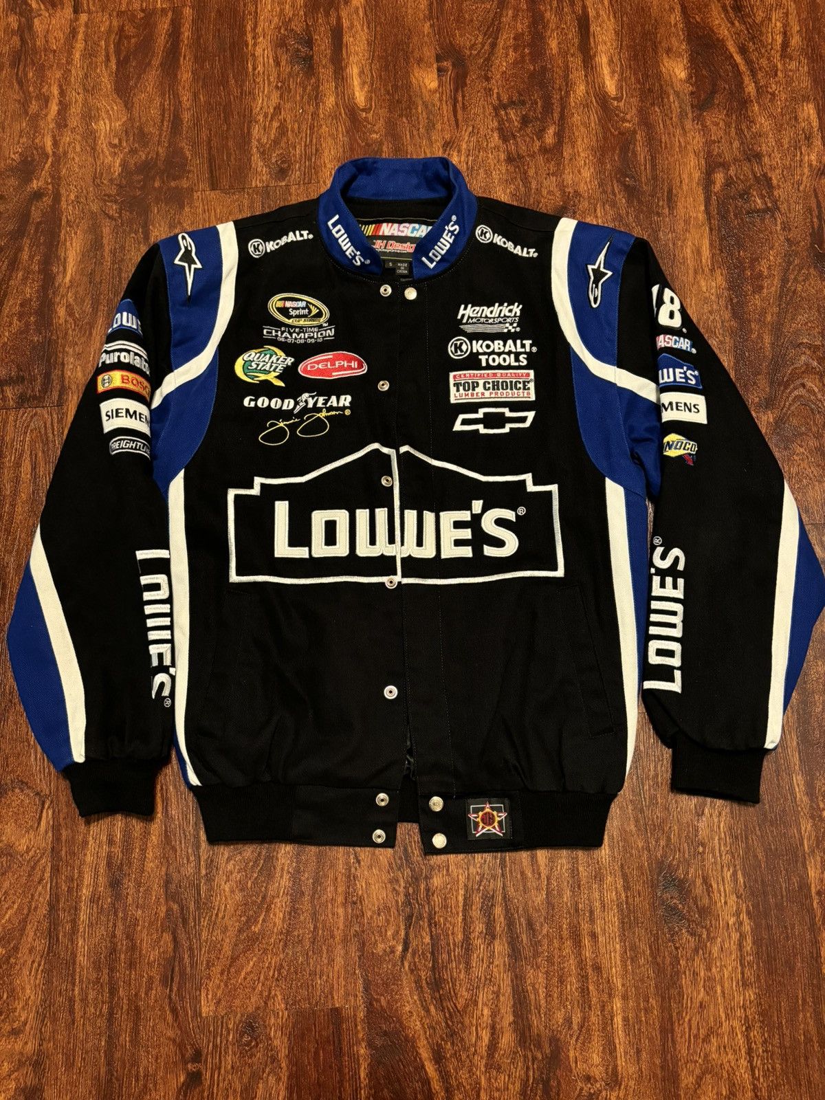 image of Lowe’S Racing Jacket in Black, Men's (Size Small)