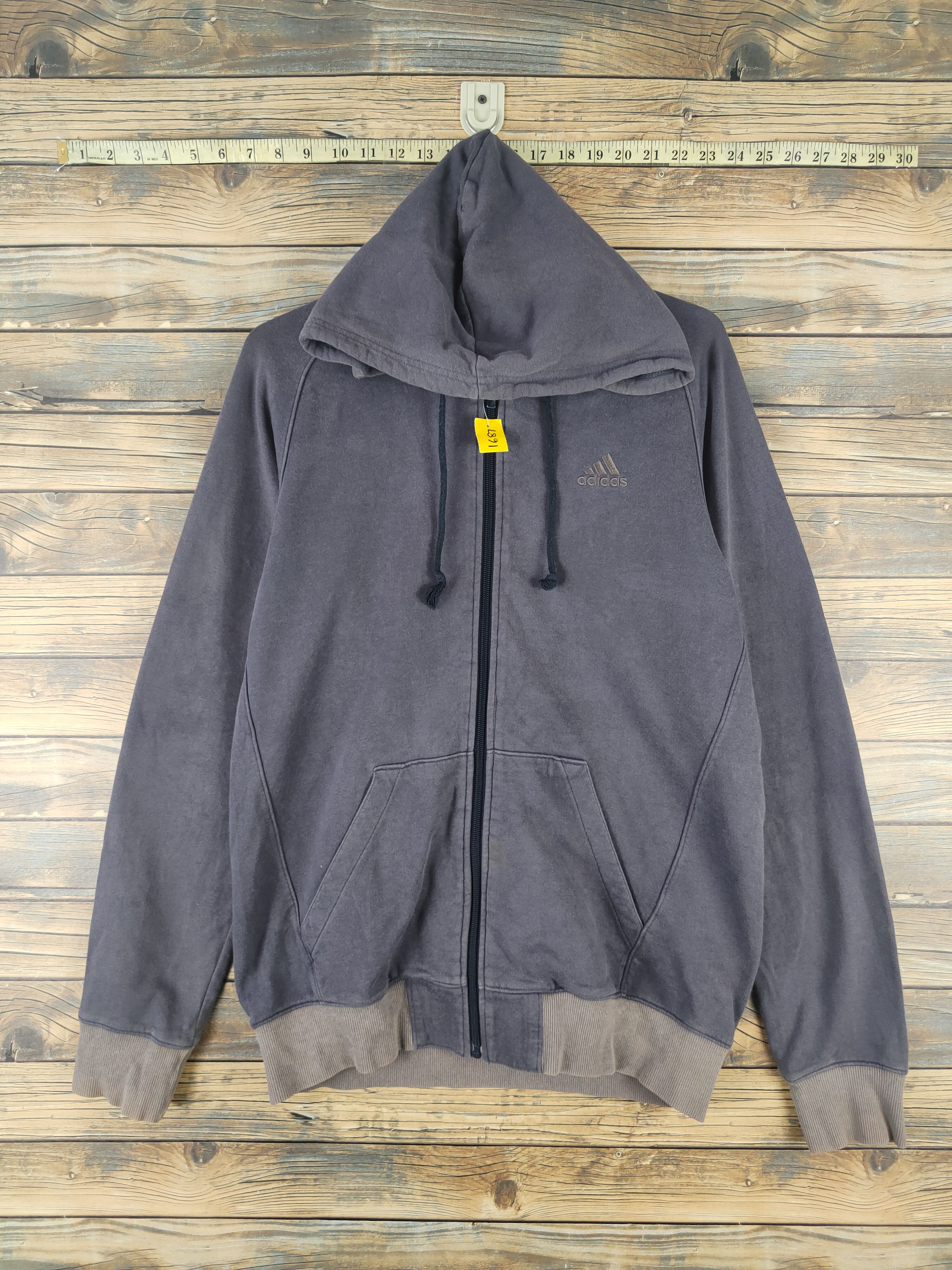 Adidas DL Adidas Dark Gray Hoodie Sweaters #1687 Size US L / EU 52-54 / 3 - 1 Thumbnail