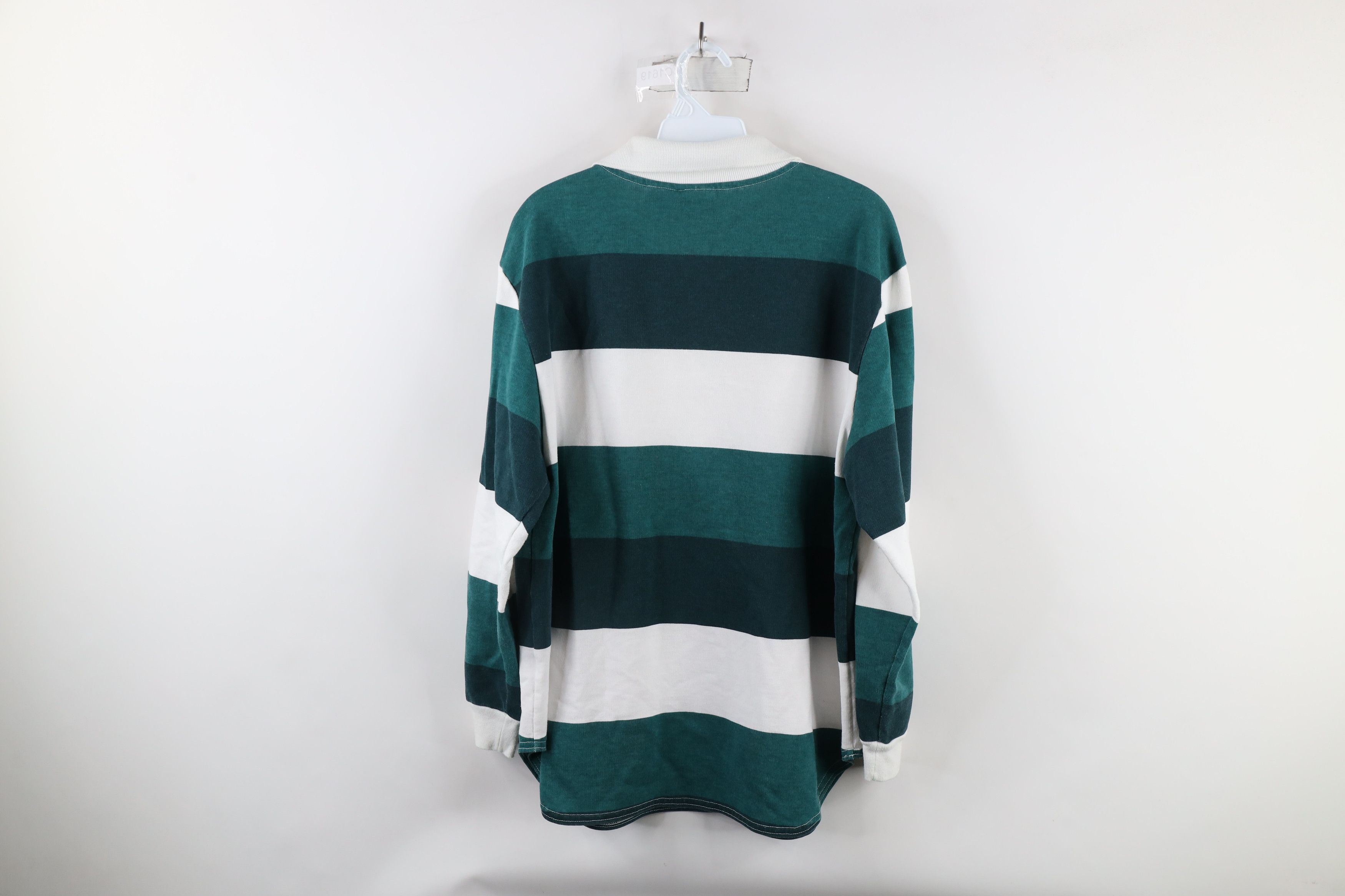 Vintage Vintage 90s Streetwear Half Zip Collared Long Sleeve Polo Size L / US 10 / IT 46 - 10 Thumbnail