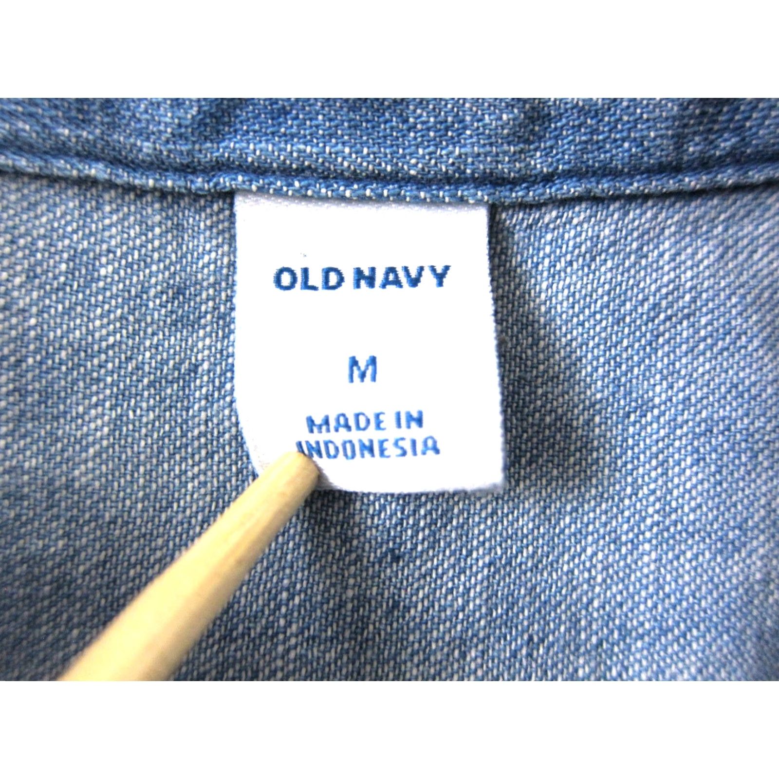 Old Navy Old Navy Cap Sleeve Shirt Dress Women Medium Button Down 100% Cotton Blue Denim Dress Size M / US 6-8 / IT 42-44 - 4 Thumbnail