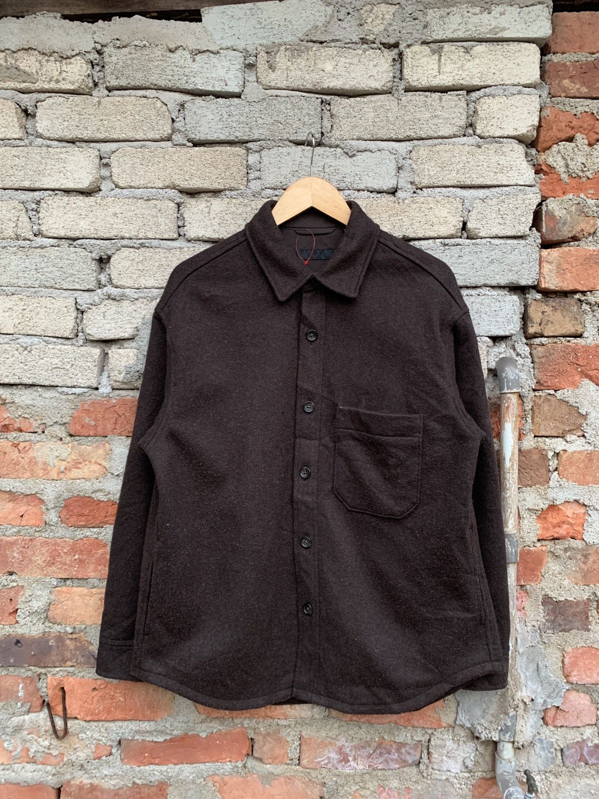 Uniqlo × Vintage Uniqlo Wool Flannel Jacket Size US L / EU 52-54 / 3 - 1 Thumbnail