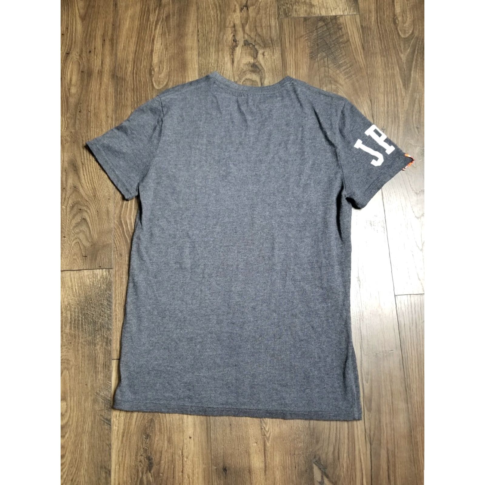 Superdry SUPERDRY Men’s SD Spell Out Grey T Shirt | Medium | Cotton Crew Neck Short Sleeve | Logo Graphic | Slim Fit Size US M / EU 48-50 / 2 - 2 Thumbnail