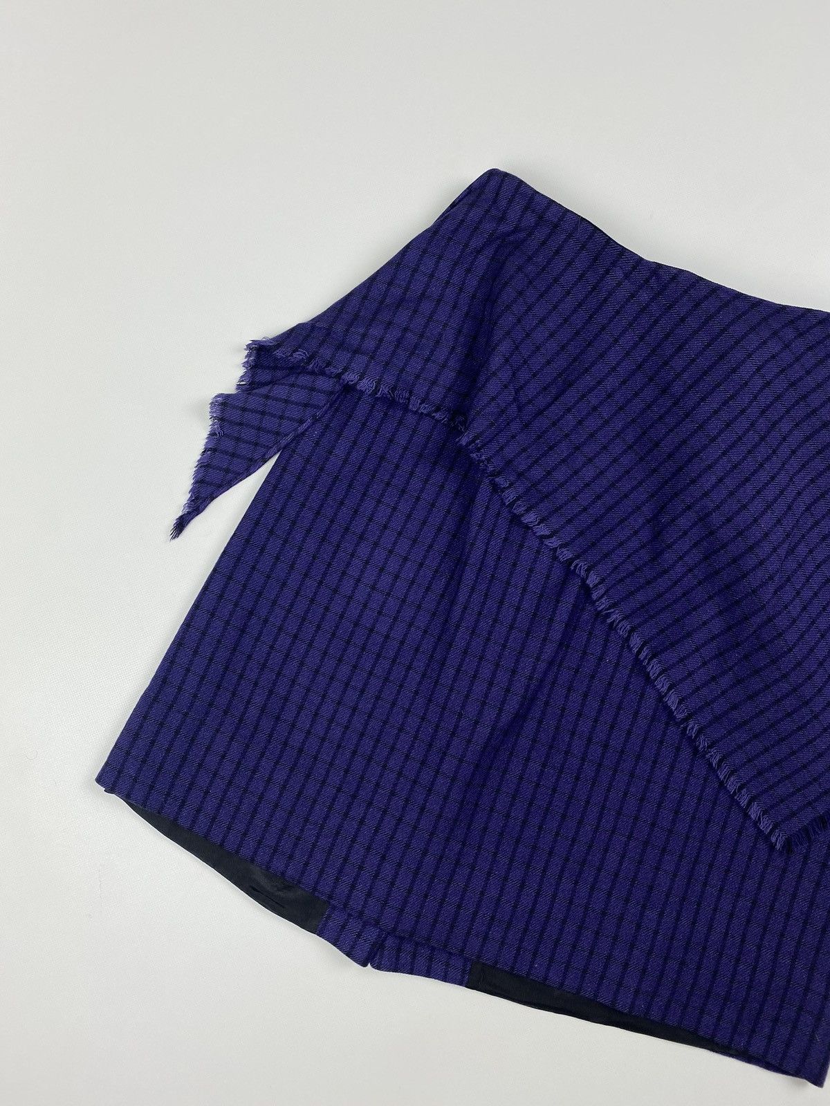 Issey Miyake × Japanese Brand × Vintage Issey Miyake vintage checked wrap skirt size 42 Size 28" / US 6 / IT 42 - 14 Thumbnail