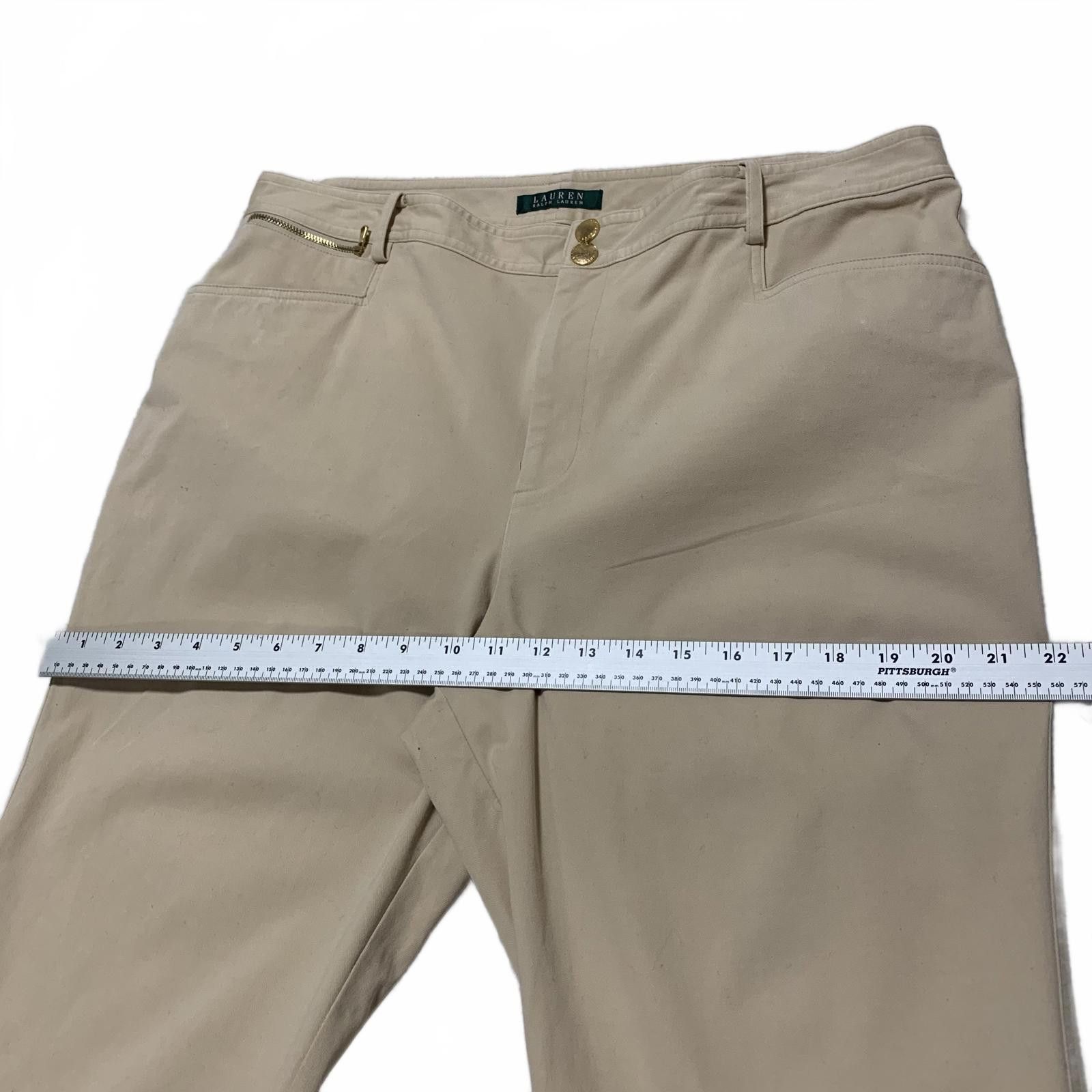 Lauren Ralph Lauren Lauren Ralph Lauren Women's Size 16 Beige Khaki Chino Pants Size 38" / US 16 / IT 52 - 8 Thumbnail