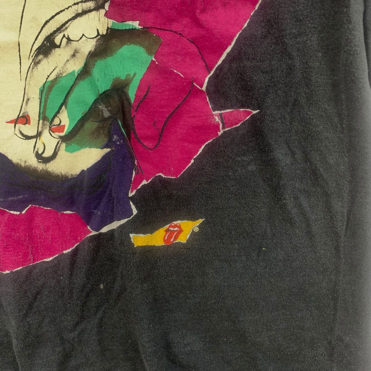 Band Tees Vintage THE ROLLING STONES x ANDY WARHOL 1990 Tour Tee Shirt Size US S / EU 44-46 / 1 - 8 Thumbnail
