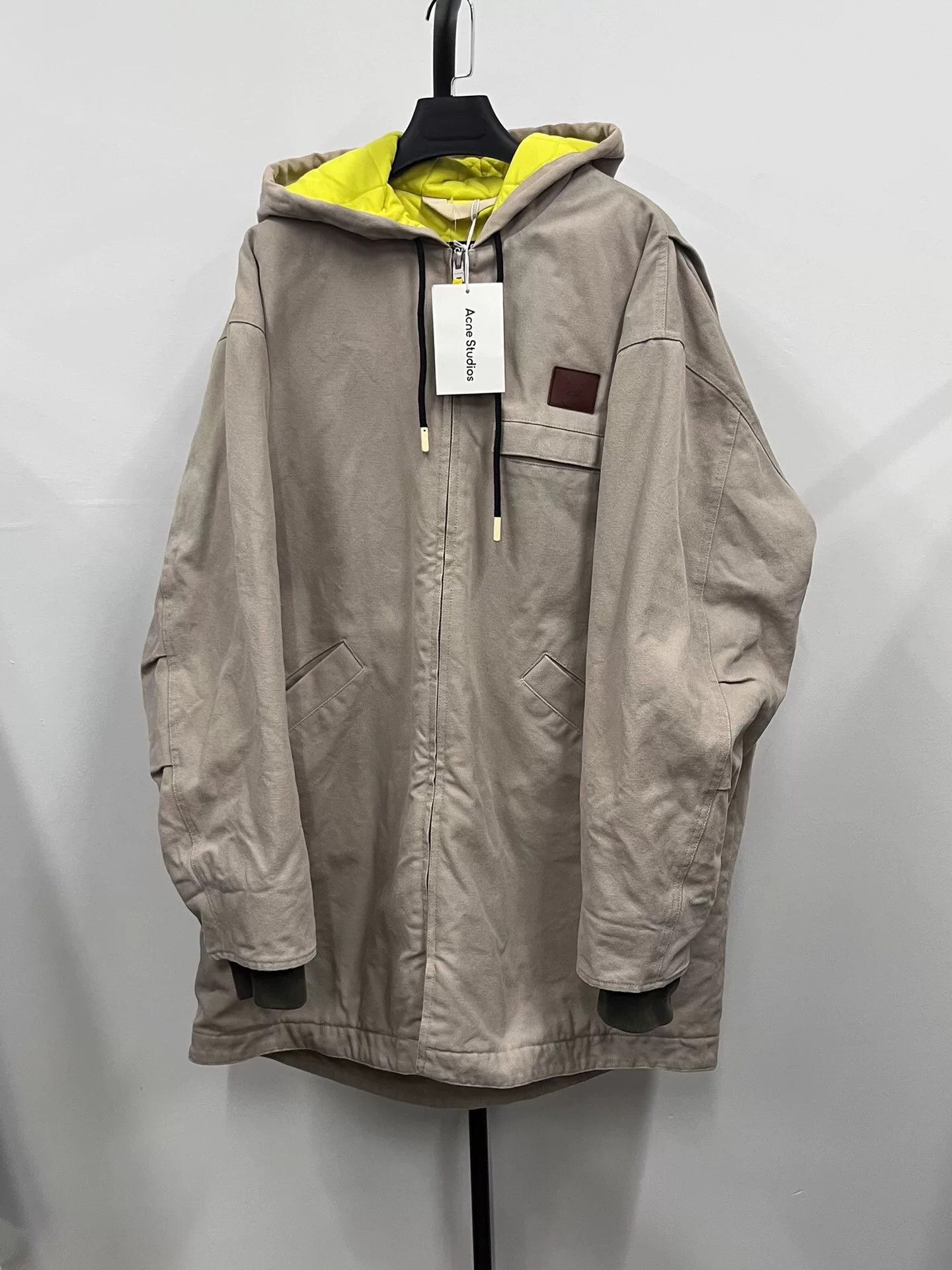 Acne Studios acne studios hooded long coat with logo Size US M / EU 48-50 / 2 - 1 Thumbnail