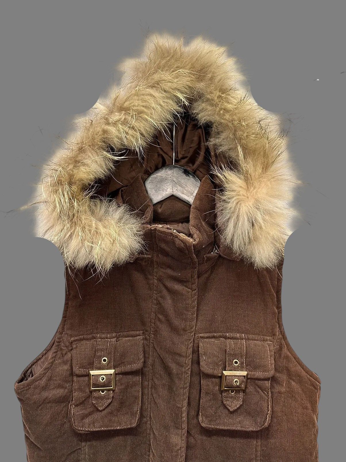 Japanese Brand JAPAN IFSIXWASNINE VEST Fyls Retro LGB Brown Fur Lined GOA M Size M / US 6-8 / IT 42-44 - 2 Thumbnail