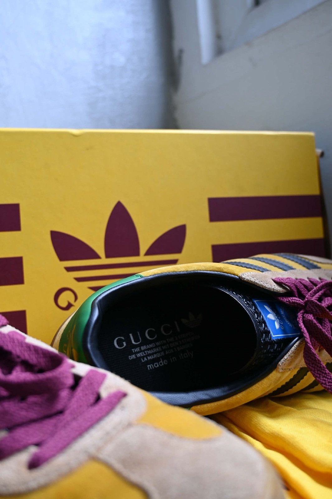 Adidas × Gucci Gucci x Adidas Softy velvet gazelle samba Size US 8 / EU 41 - 13 Thumbnail
