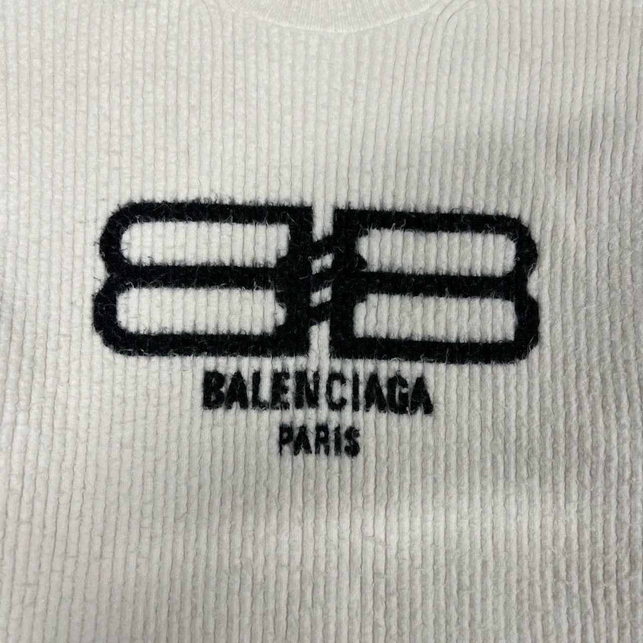Balenciaga Balenciaga Lock Double B White Oversize Sweater 2501-Nextar Size US S / EU 44-46 / 1 - 4 Thumbnail