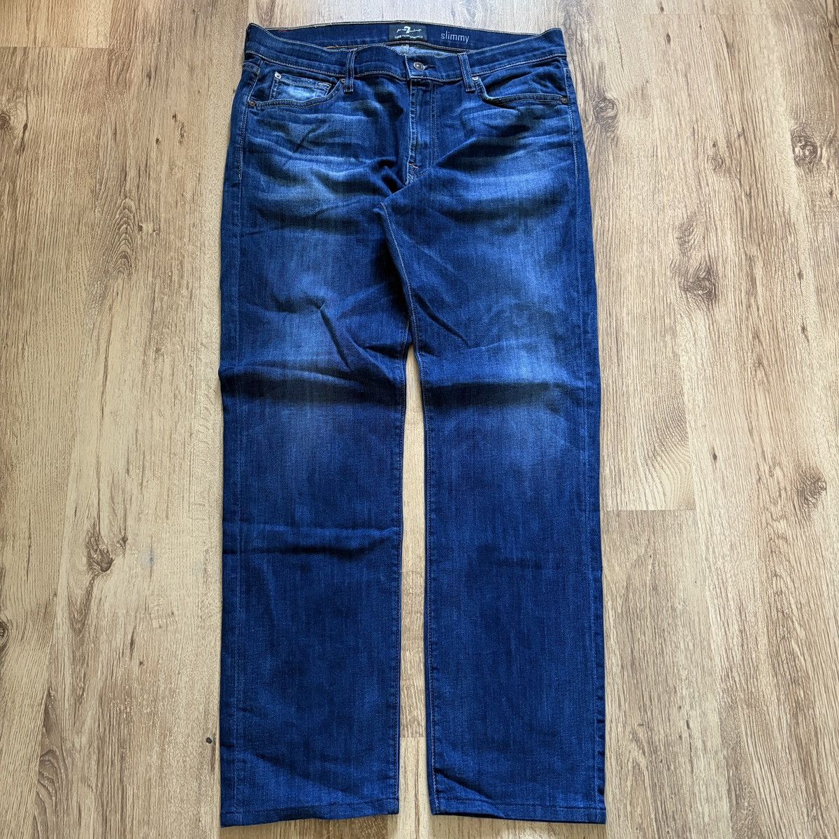 7 For All Mankind 7 For All Man Kind Mens Blue Jeans size 36x30 Slim made USA Size US 36 / EU 52 - 1 Thumbnail