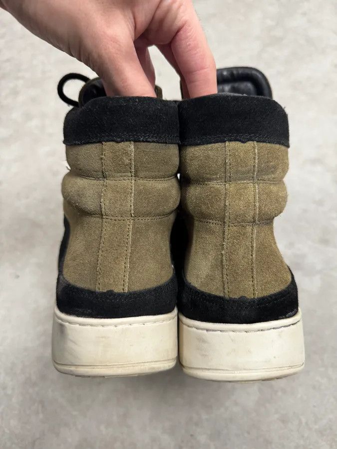 Balmain AW2015 Balmain H&M Khaki Suede Leather High Sneakers Size US 8 / IT 38 - 6 Thumbnail