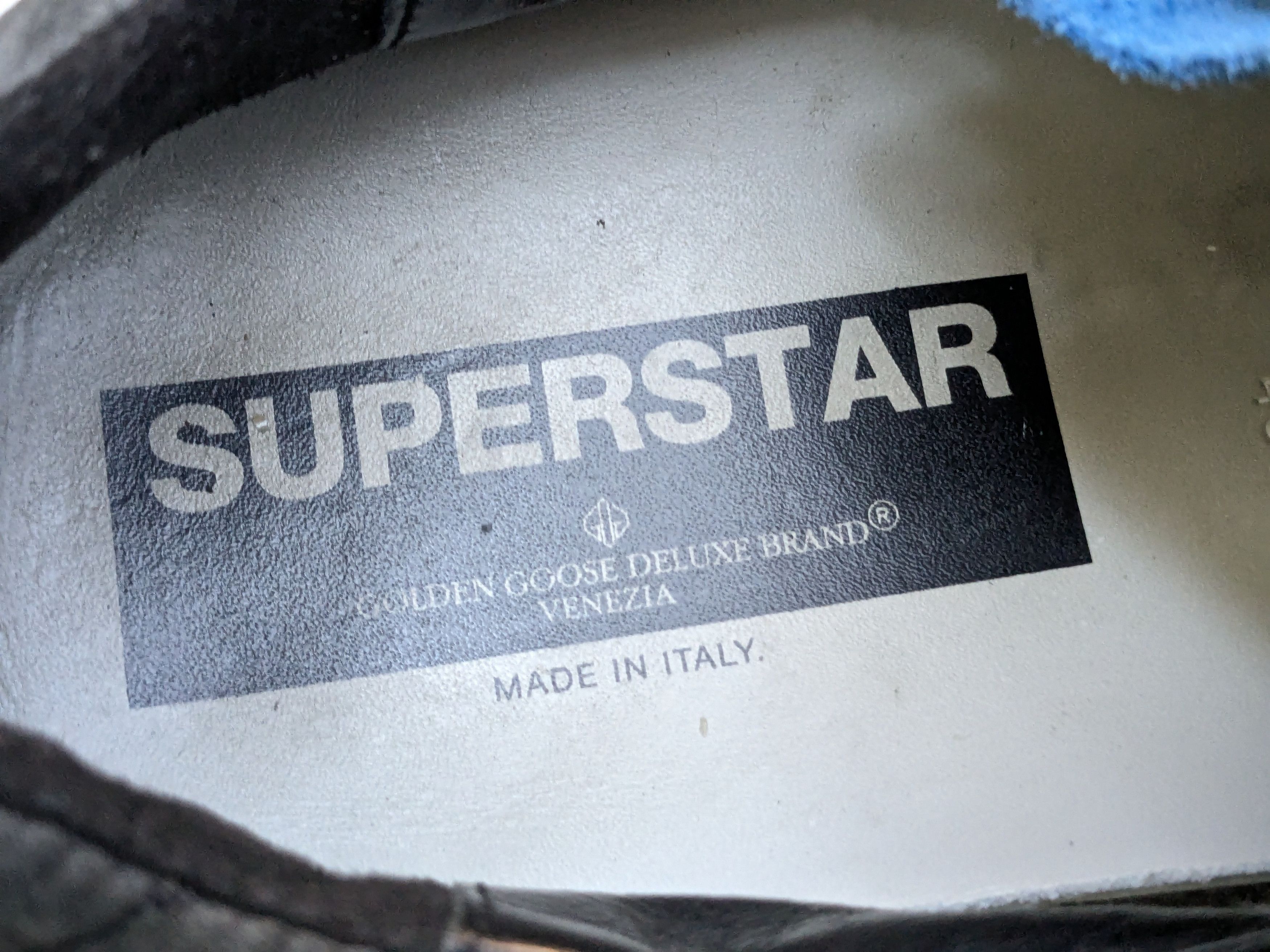 Golden Goose Golden Goose Superstar 12 45 Black Blue Low Tops Size US 12 / EU 45 - 8 Thumbnail