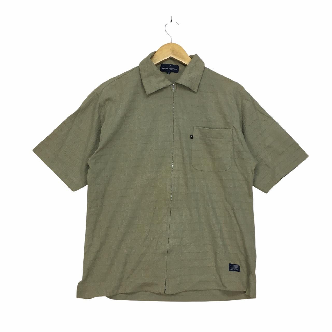 Vintage Vtg French Designer DANIEL HECHTER Paris Zip Up Shirt Size US M / EU 48-50 / 2 - 1 Thumbnail