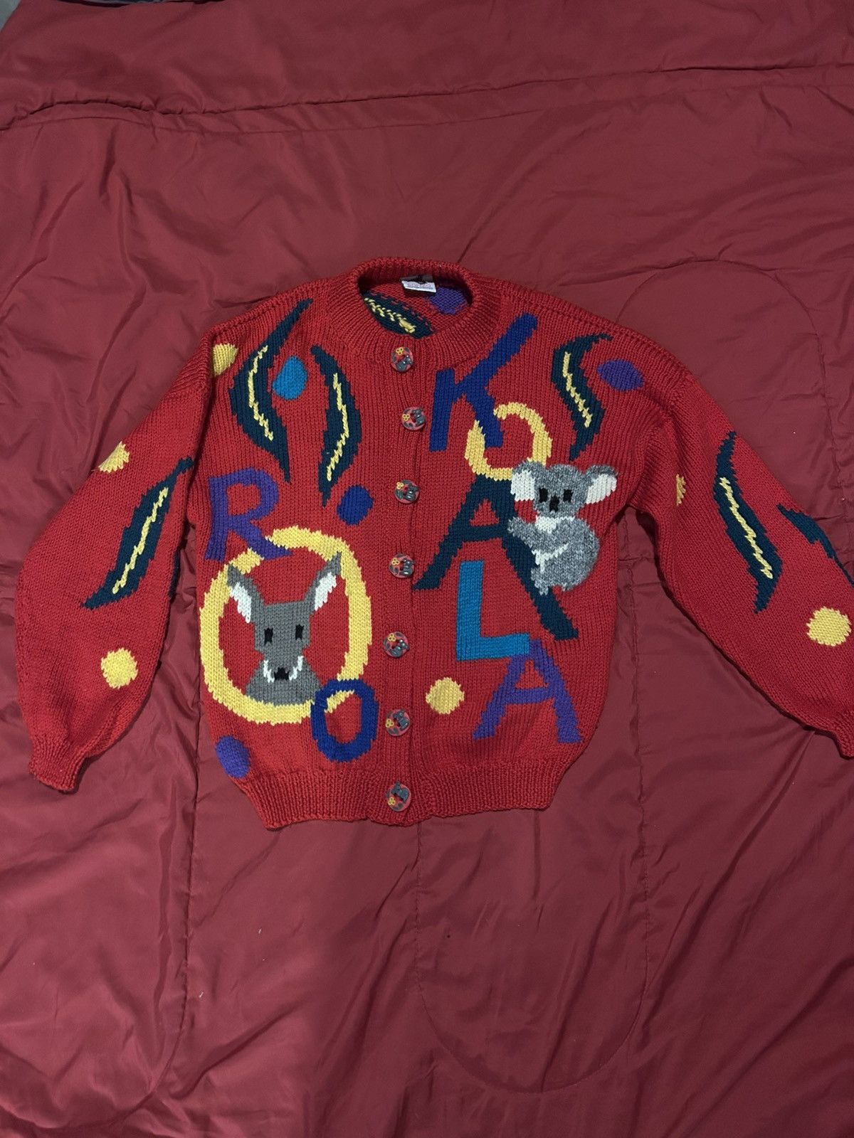 Other Bonzo Hand Knit Cardigan Size US L / EU 52-54 / 3 - 1 Thumbnail
