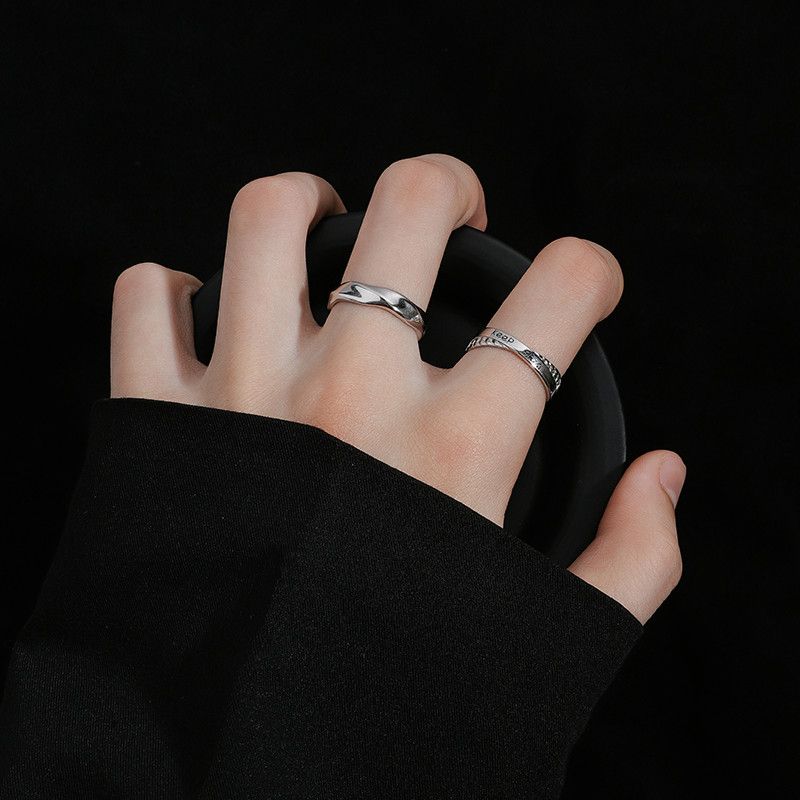 Jewelry Vibe Jewelry Rings Open Size Chrome Ring (Size 7-13) Size ONE SIZE - 1 Thumbnail