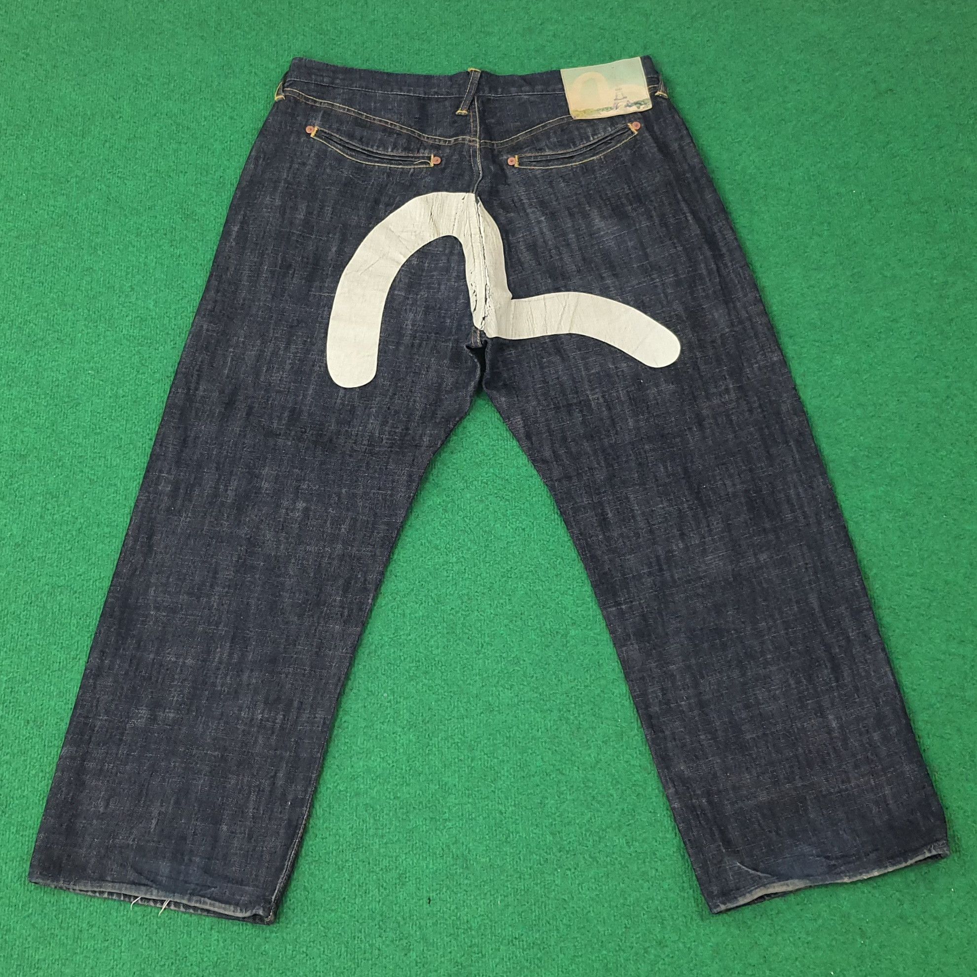 Evisu Vintage Evisu Paris Selvedge Japan Brand Jeans C258N30 Size US 37 - 1 Thumbnail