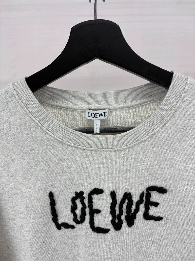 Loewe Loewe Chest embroidered logo gray sweater Size M / US 6-8 / IT 42-44 - 3 Thumbnail