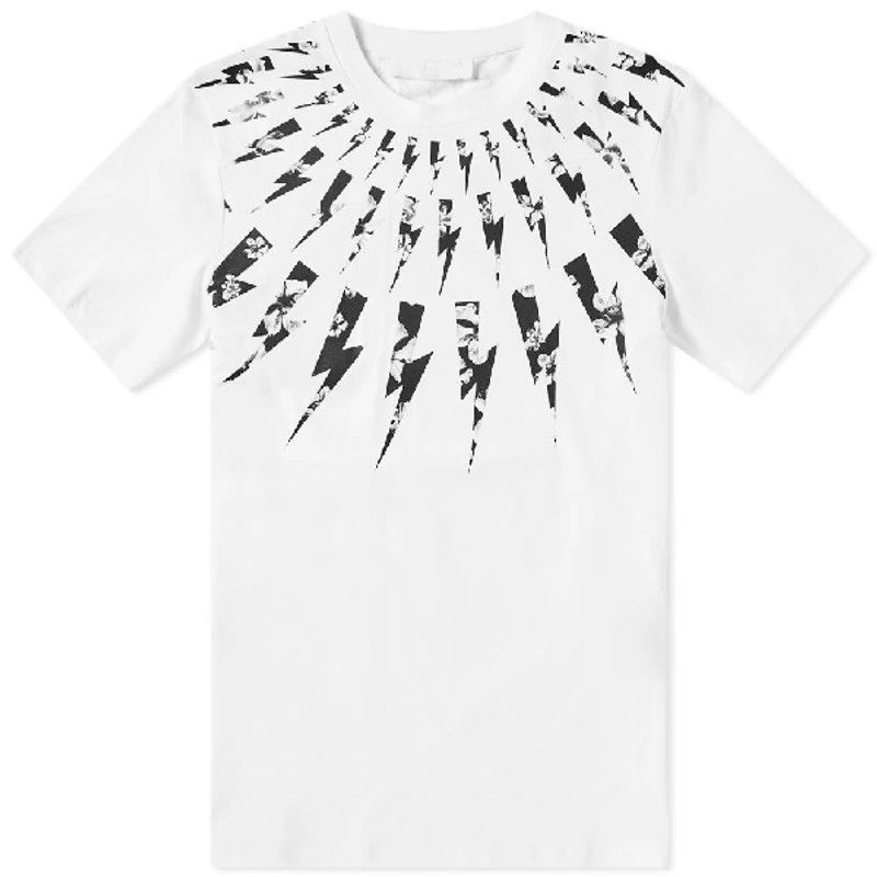 Neil Barrett Neil Barrett White T-shirt lightning bolt SizeXS Size US XS / EU 42 / 0 - 6 Thumbnail