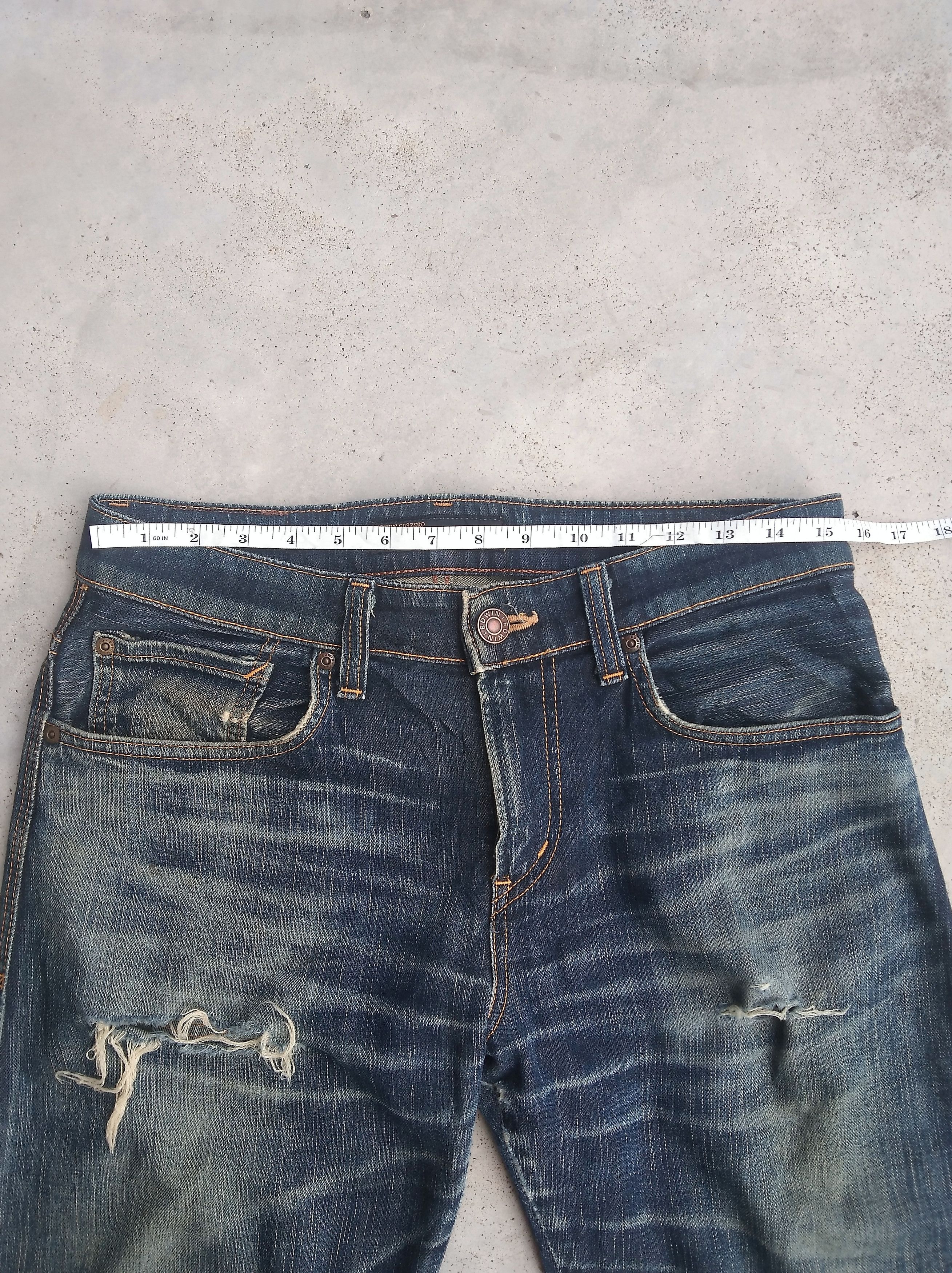 Edwin Vintage Edwin Rusty Wash Distressed Jeans 30x30 Size US 30 / EU 46 - 3 Thumbnail