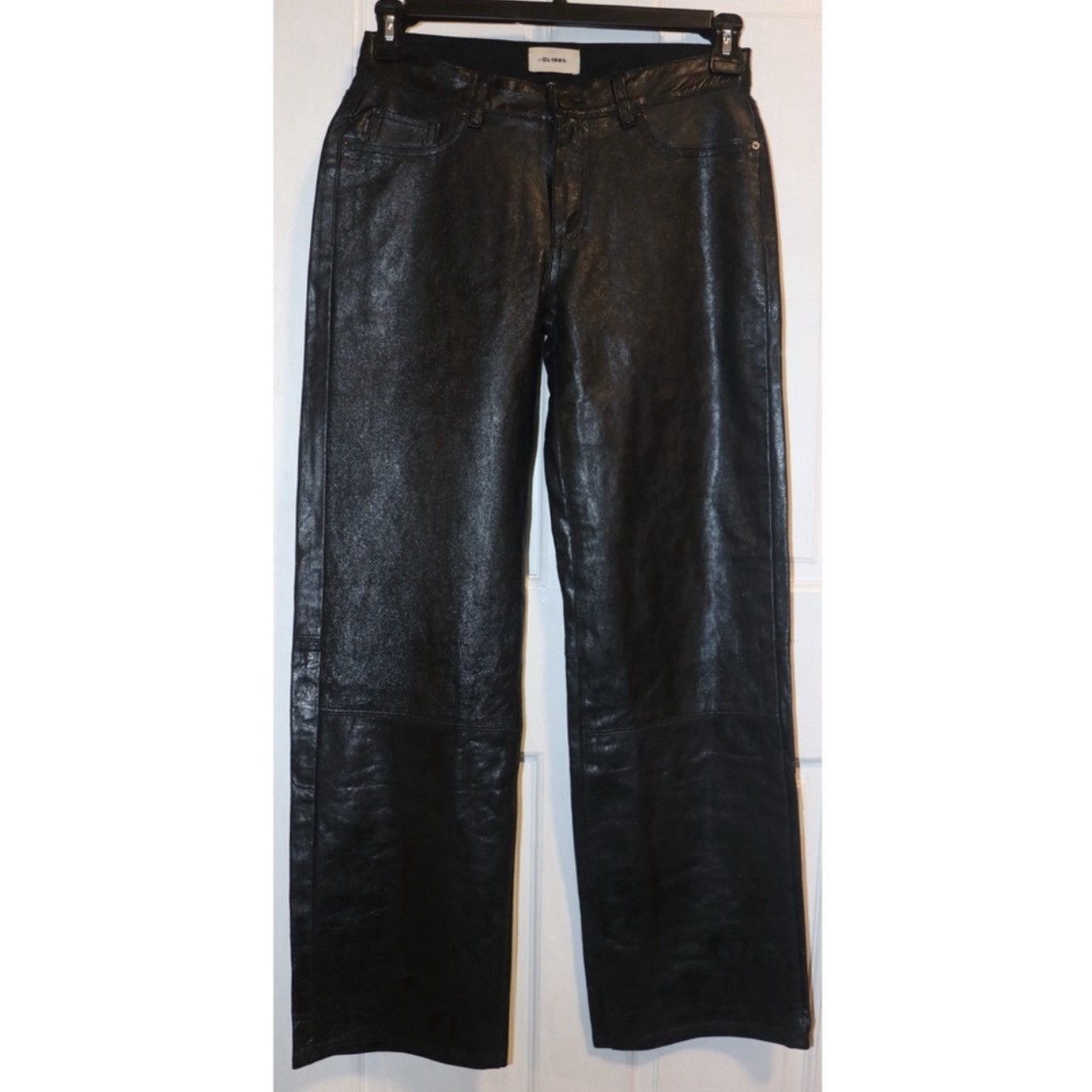 DL1961 DL1961 Premium Denim Drue Straight Leg Leather Pants Size 24" / US 00 / IT 34 - 3 Thumbnail
