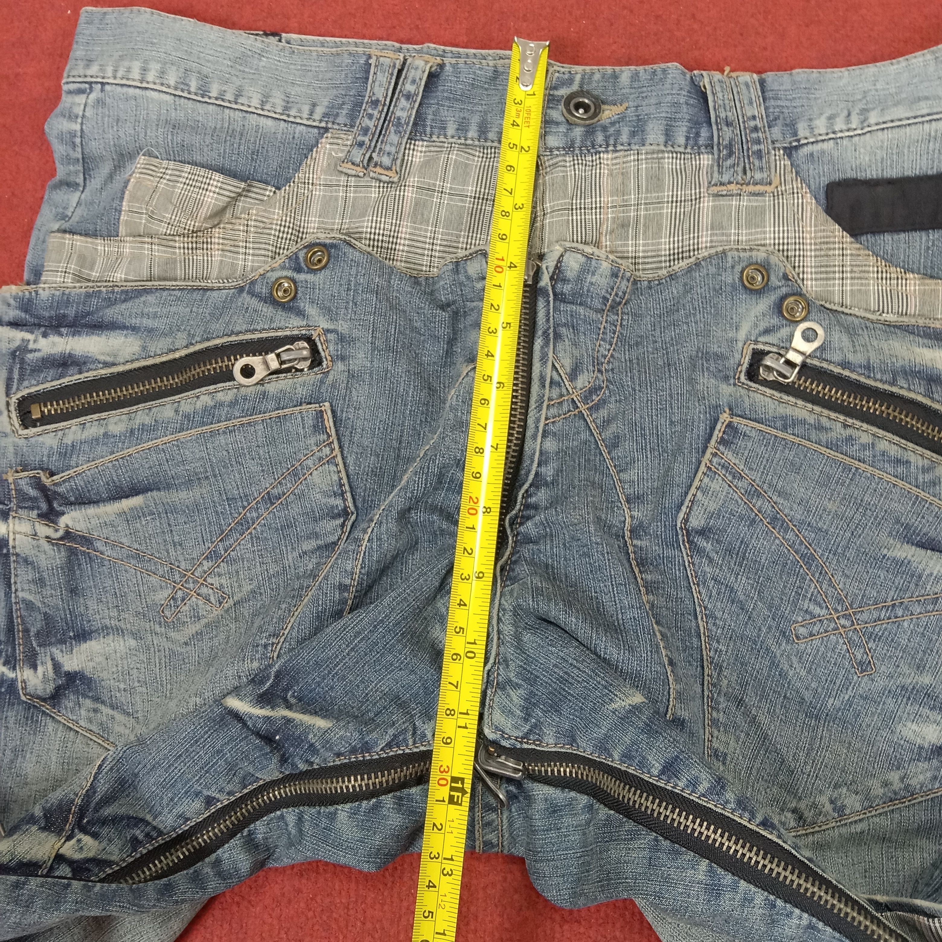 PPFM × Vintage PPFM Anarchy Denim Japanese Rare Fashion Design Jeans Size US 34 / EU 50 - 6 Thumbnail
