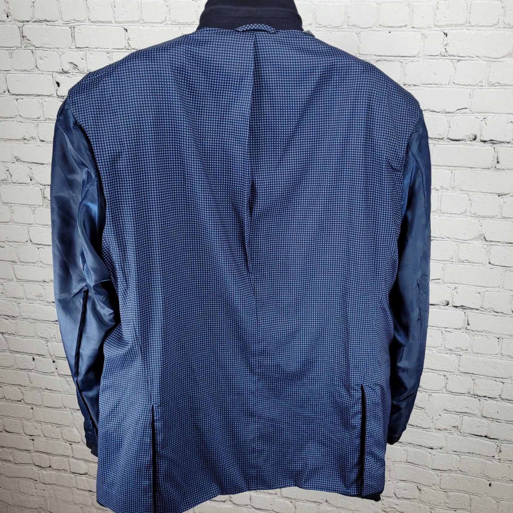 Michael Kors Michael Kors Navy Blue Blazer 2 Button Double Vented Notch Sport Coat Size 46R Size 46R - 7 Thumbnail