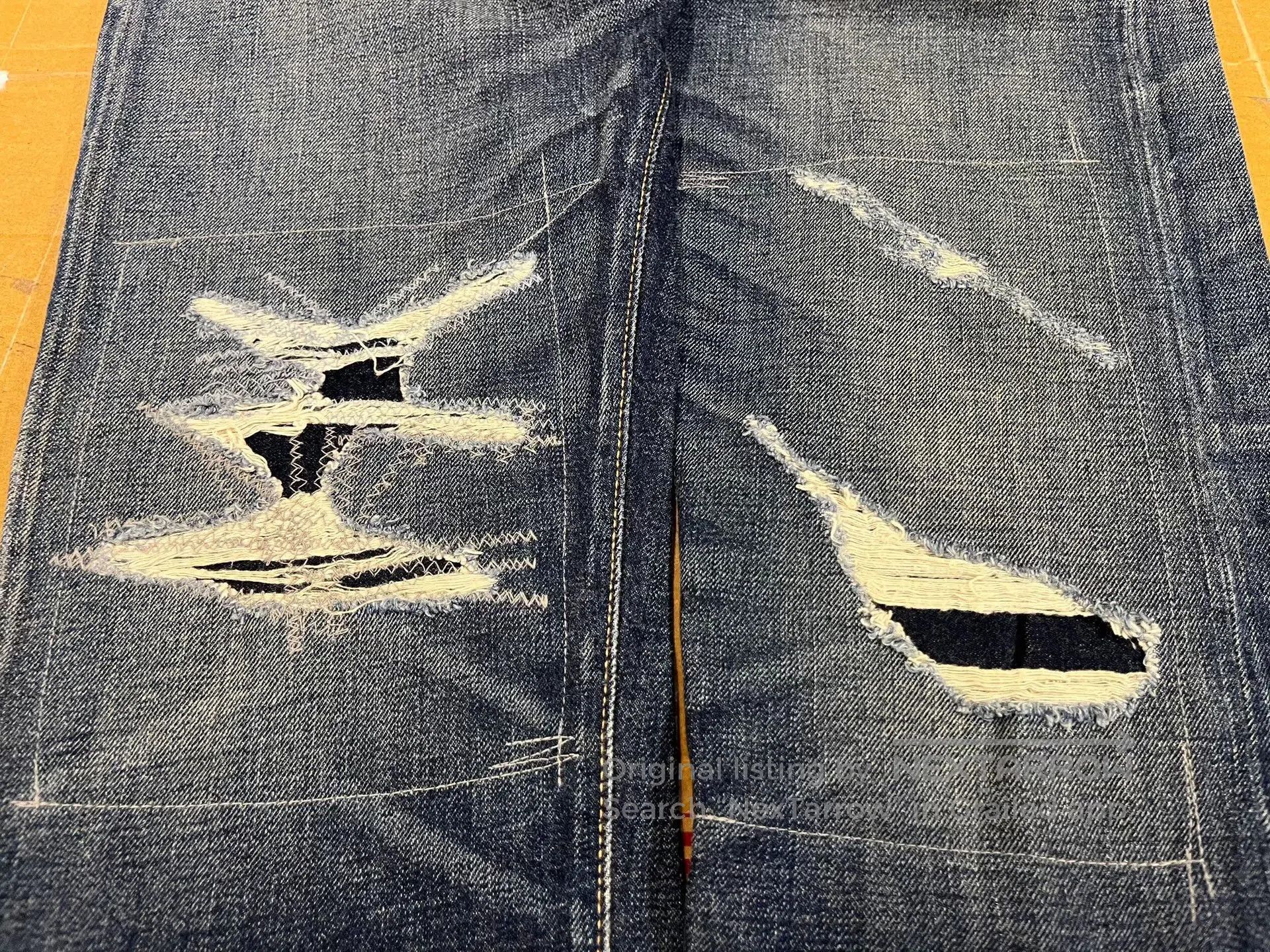 RRL Ralph Lauren RRL Distressed Patched Vintage Jeans. Size US 31 - 5 Thumbnail