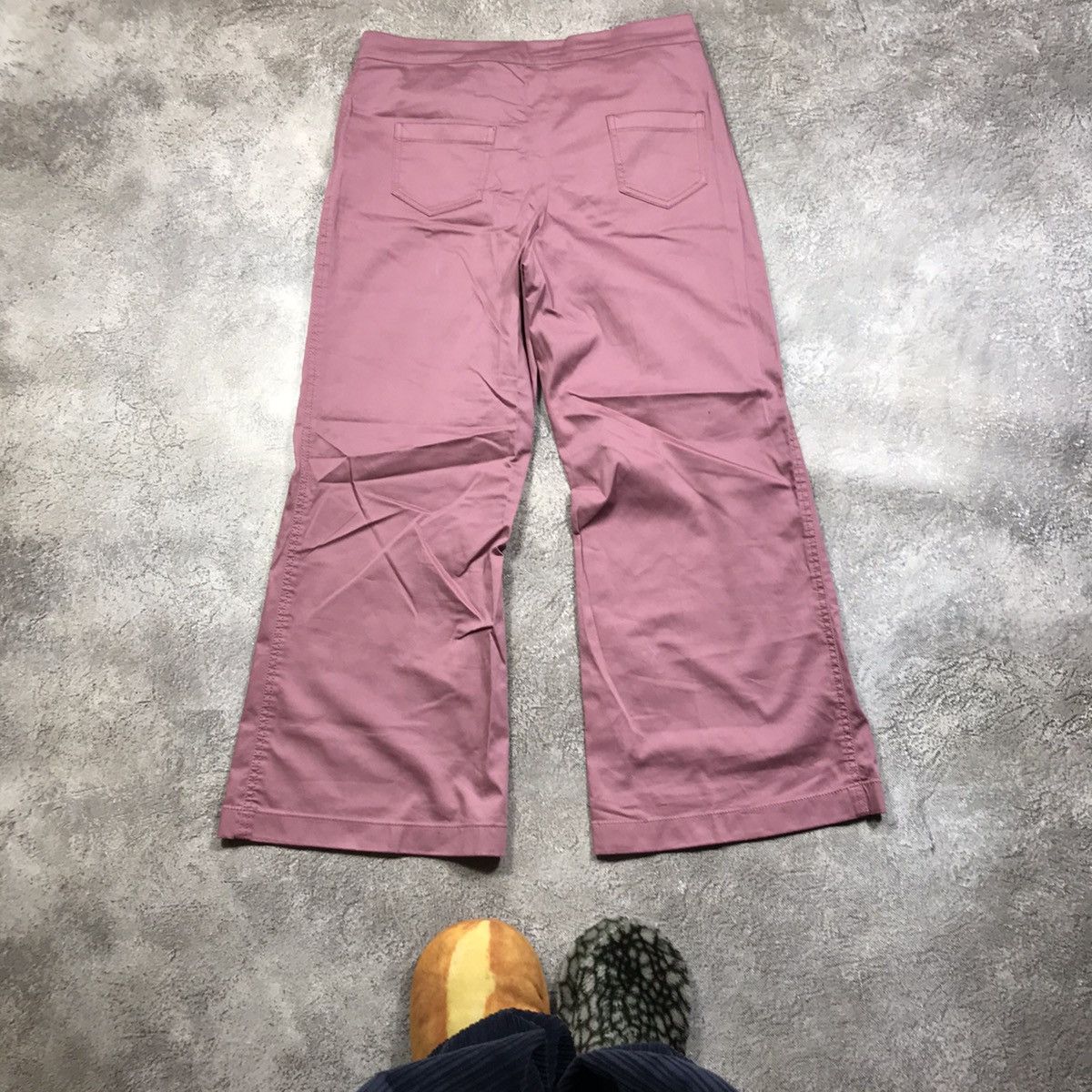 Vintage Vintage Y2K Baggy Wide Leg Chino Pants Streetwear Pink 35 Size 35" - 3 Thumbnail