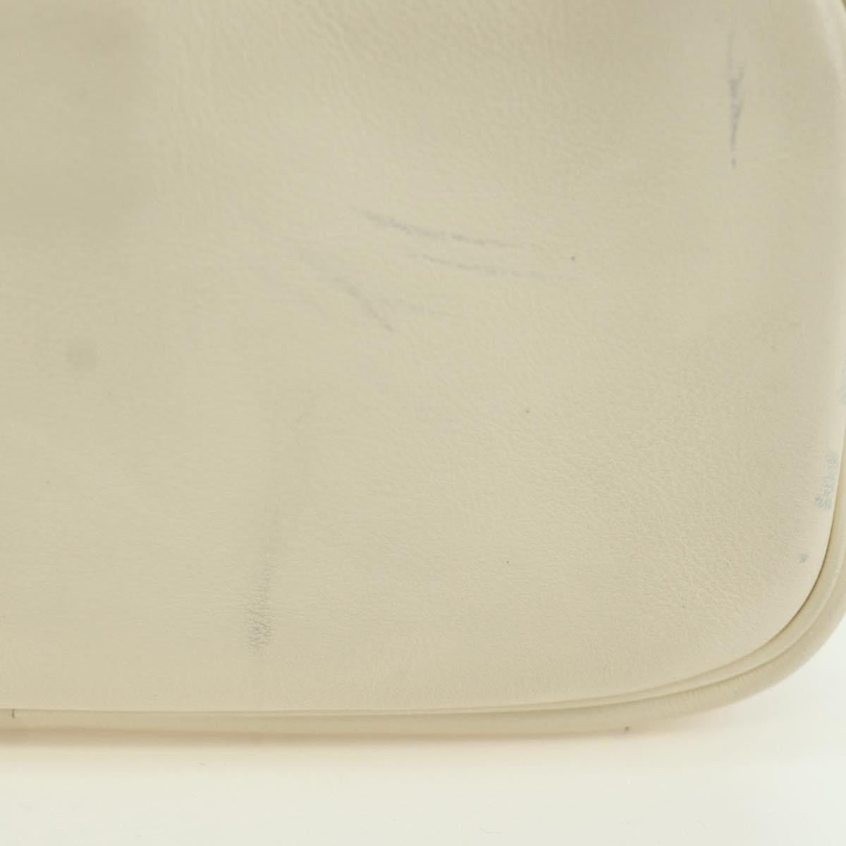 Fendi Fendi Leather Easy Baguette Chain Shoulder Bag Ivory Size ONE SIZE - 4 Thumbnail