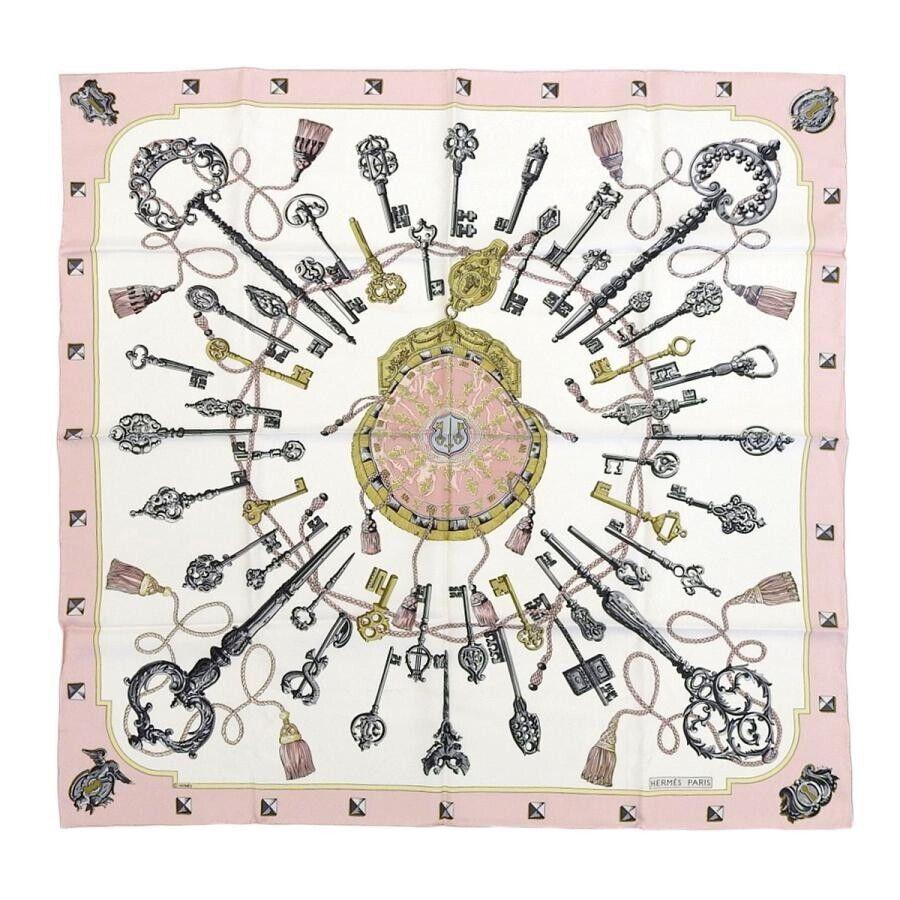Hermes Authentic Vintage Hermes 100% Silk Scarf The Keys Size ONE SIZE - 19 Thumbnail