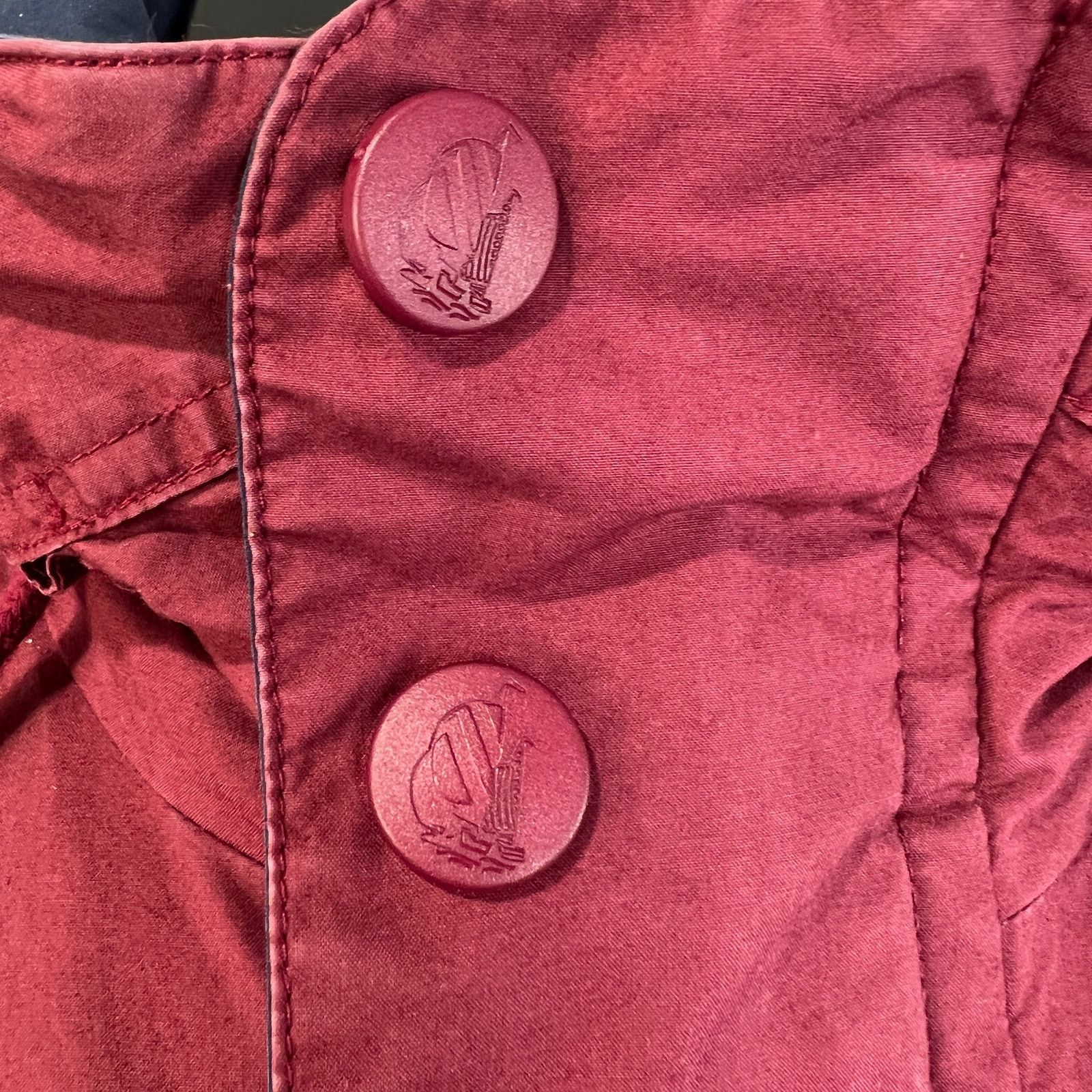 Nautica × Vintage Vintage 80s Nautica Down Puffer Coat Hooded Burgundy Red Size US M / EU 48-50 / 2 - 10 Thumbnail