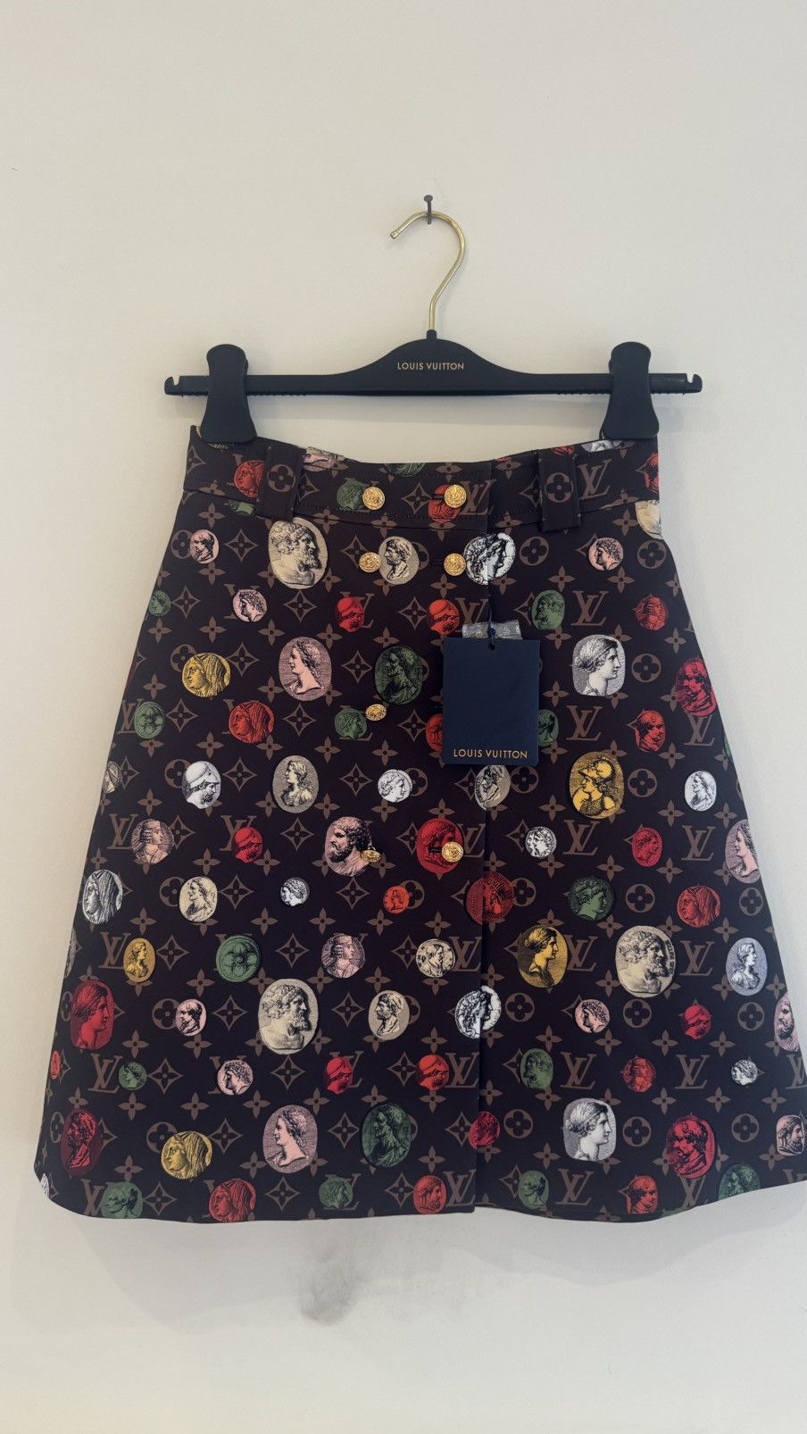 Louis Vuitton Louis Vuitton x Fornasetti Monogram Portrait Printed Skirt Size 25" / US 0 / IT 36 - 1 Thumbnail